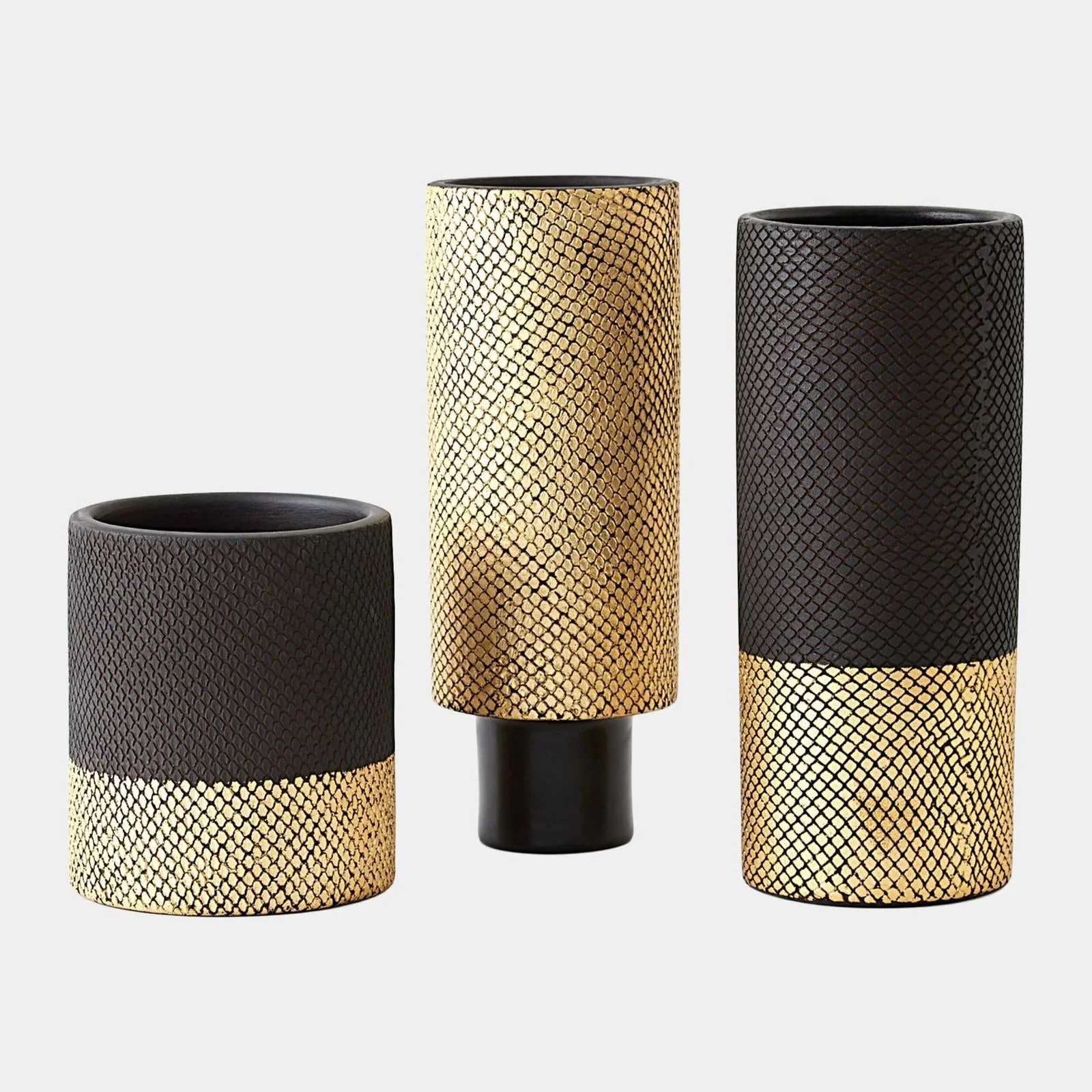 Global Views Java Black and Gold Vase - Image 2