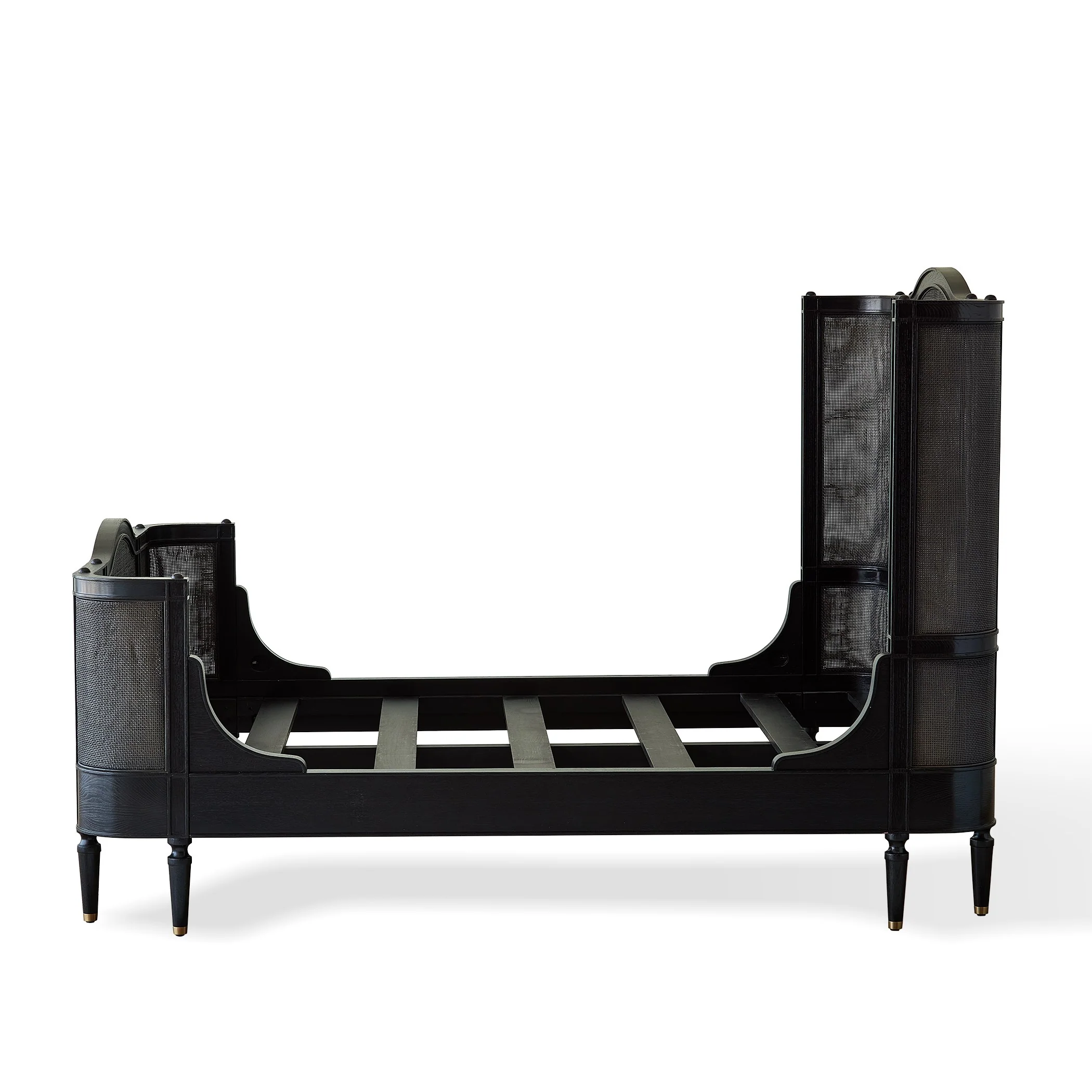 Global Views Blackened Josephine Oak Bed - Image 3