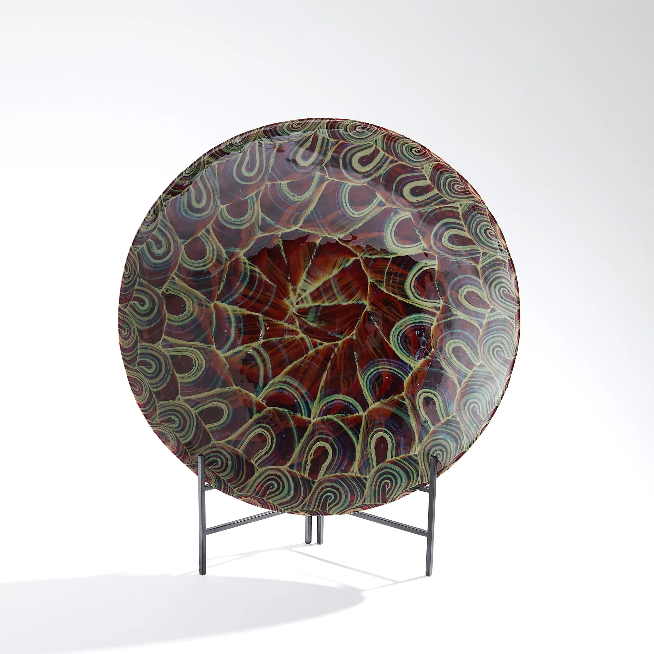 Global Views Plum Kaleidoscope Centerpiece