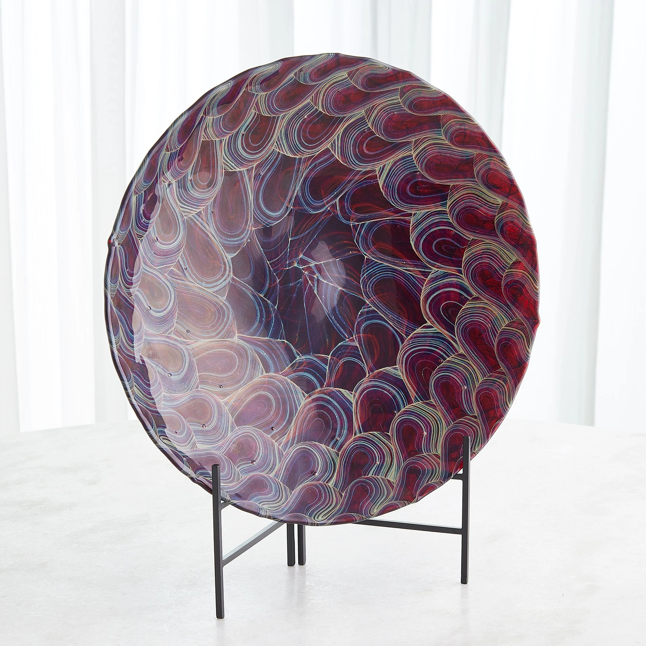 Global Views Plum Kaleidoscope Centerpiece - Image 13