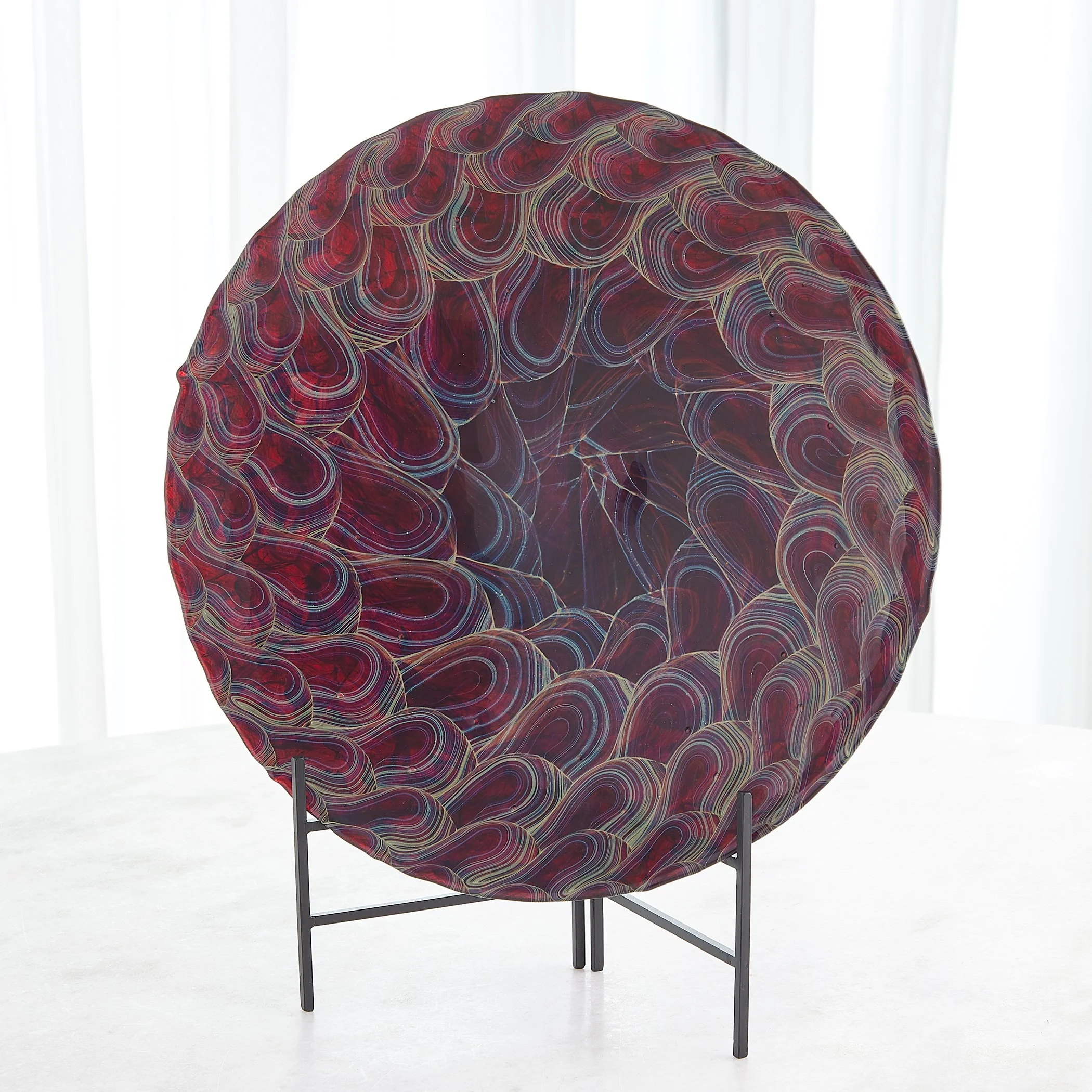 Global Views Plum Kaleidoscope Centerpiece - Image 14