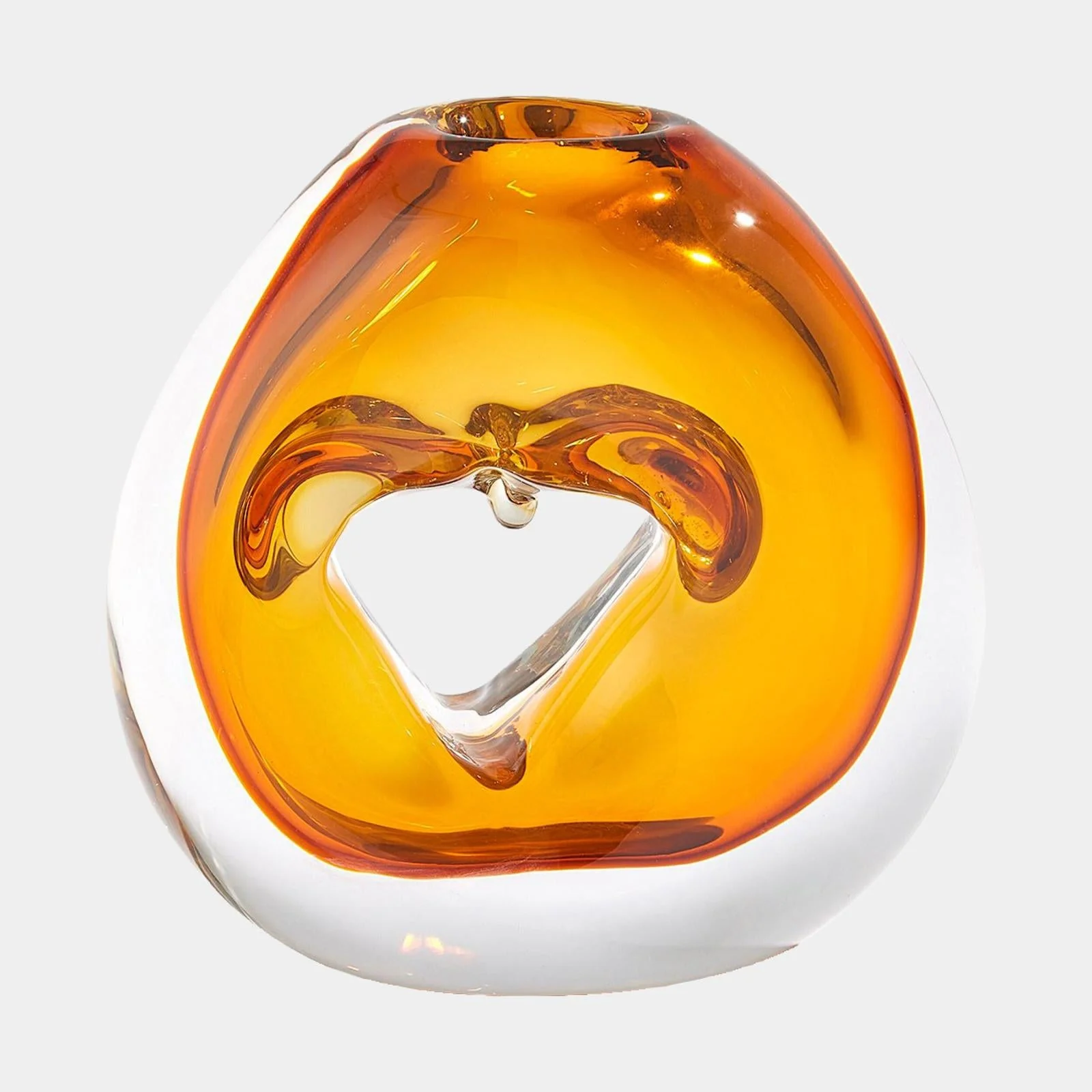 Global Views Lacuna Single Hole Glass Vase - Image 2