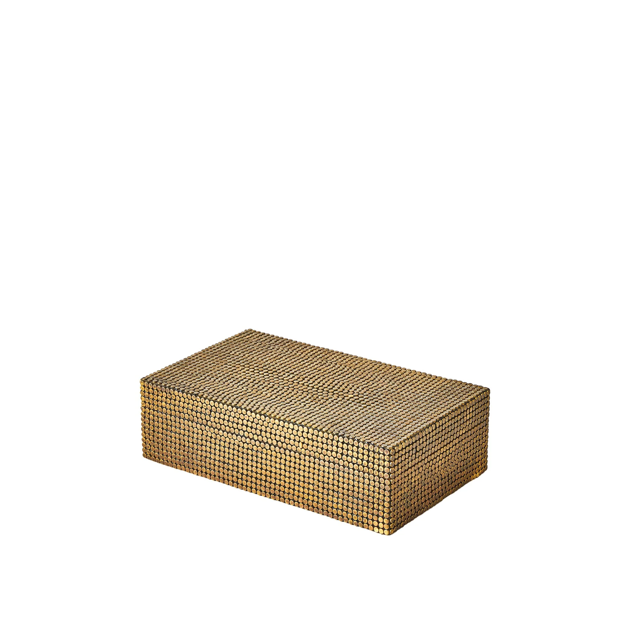 Global Views Brass Lames Boxes and Trays Aged - Image 13