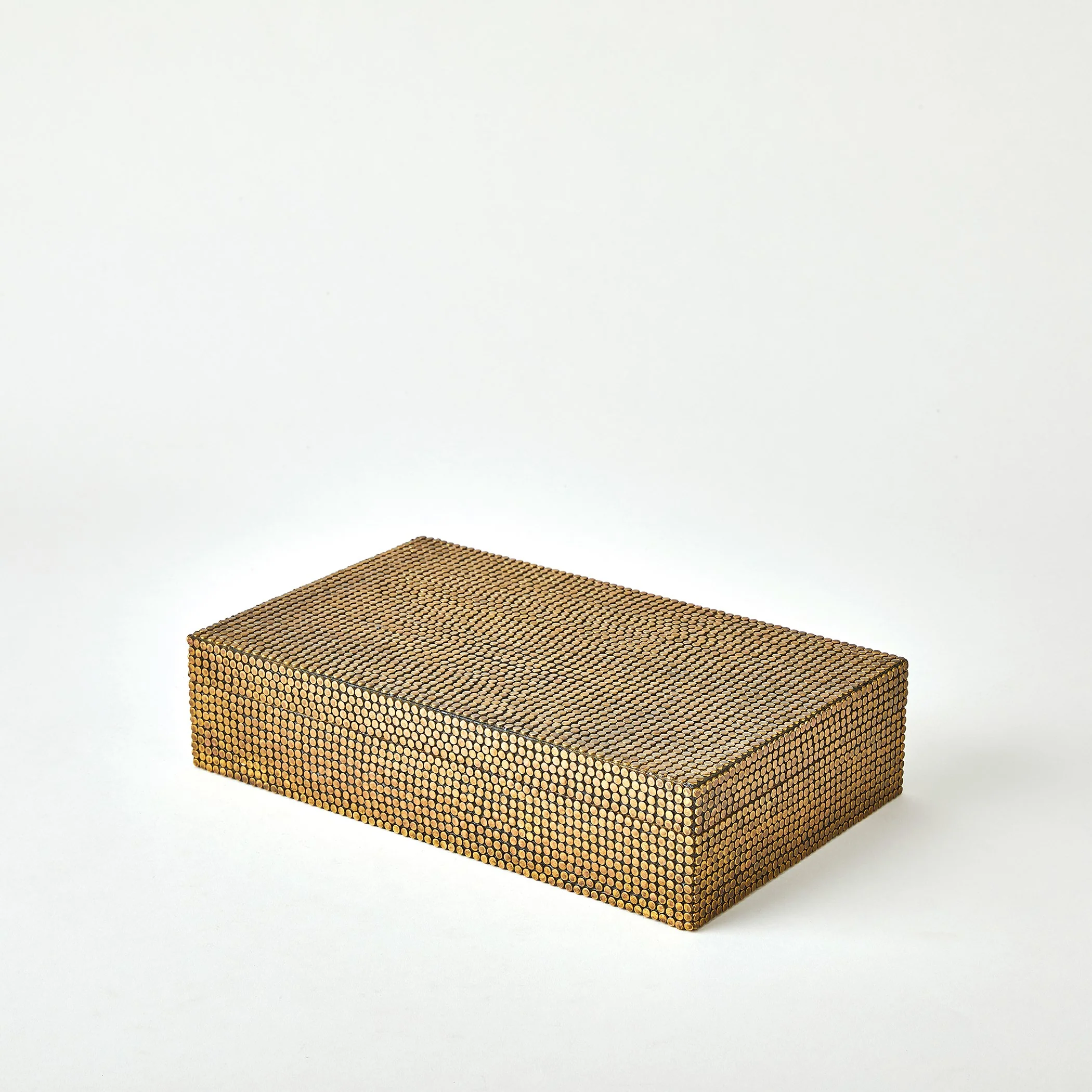 Global Views Brass Lames Boxes and Trays Aged - Image 14