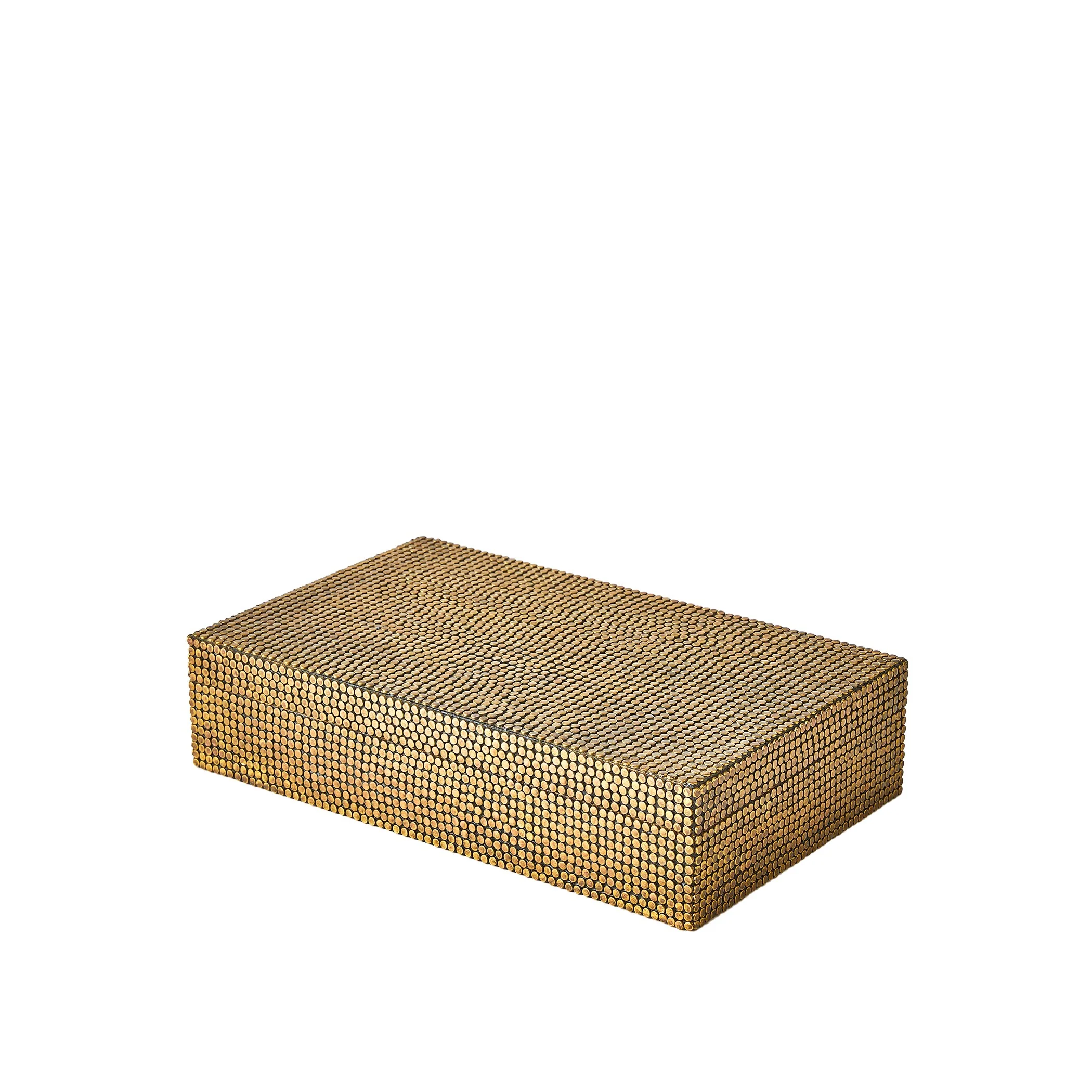 Global Views Brass Lames Boxes and Trays Aged - Image 19