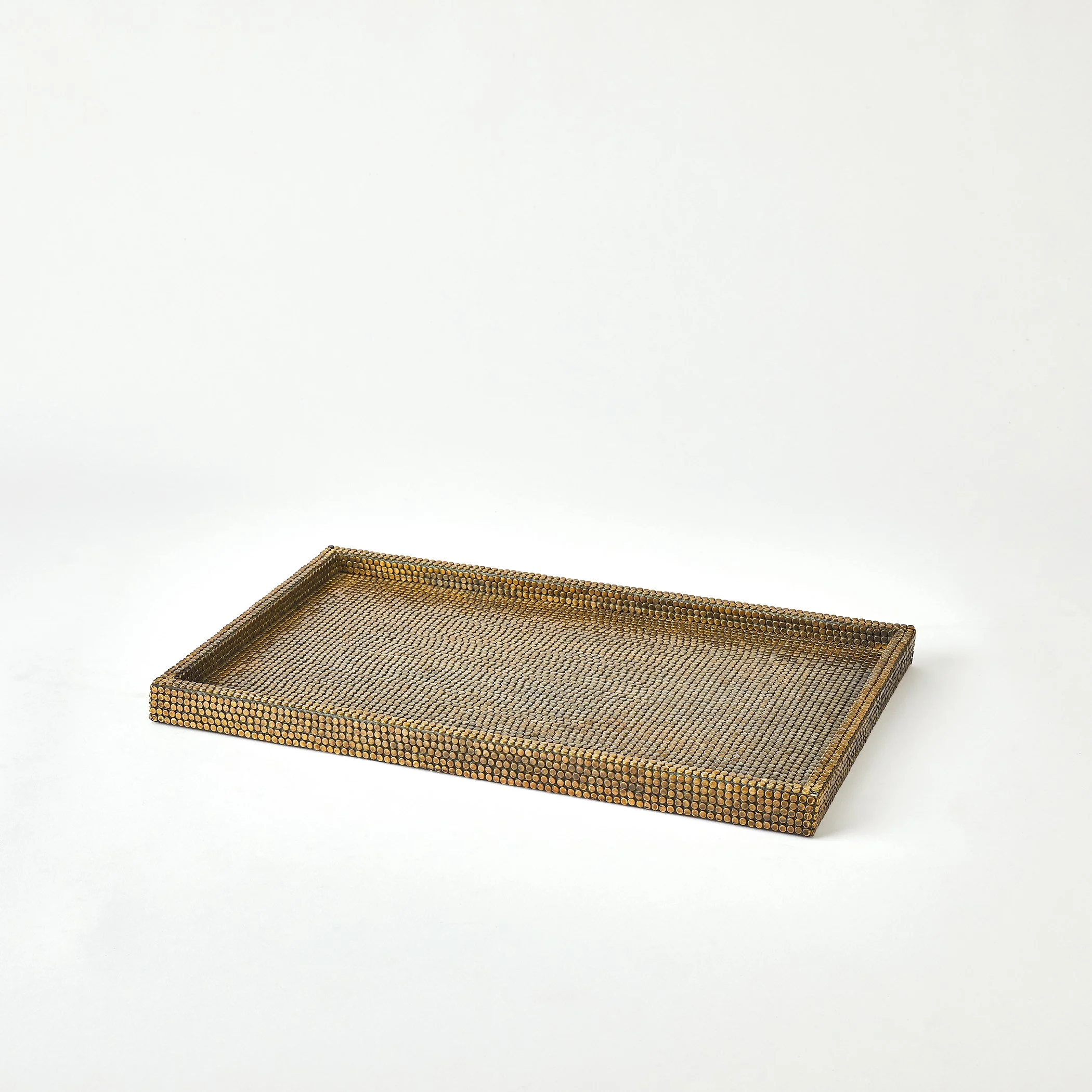 Global Views Brass Lames Boxes and Trays Aged - Image 20