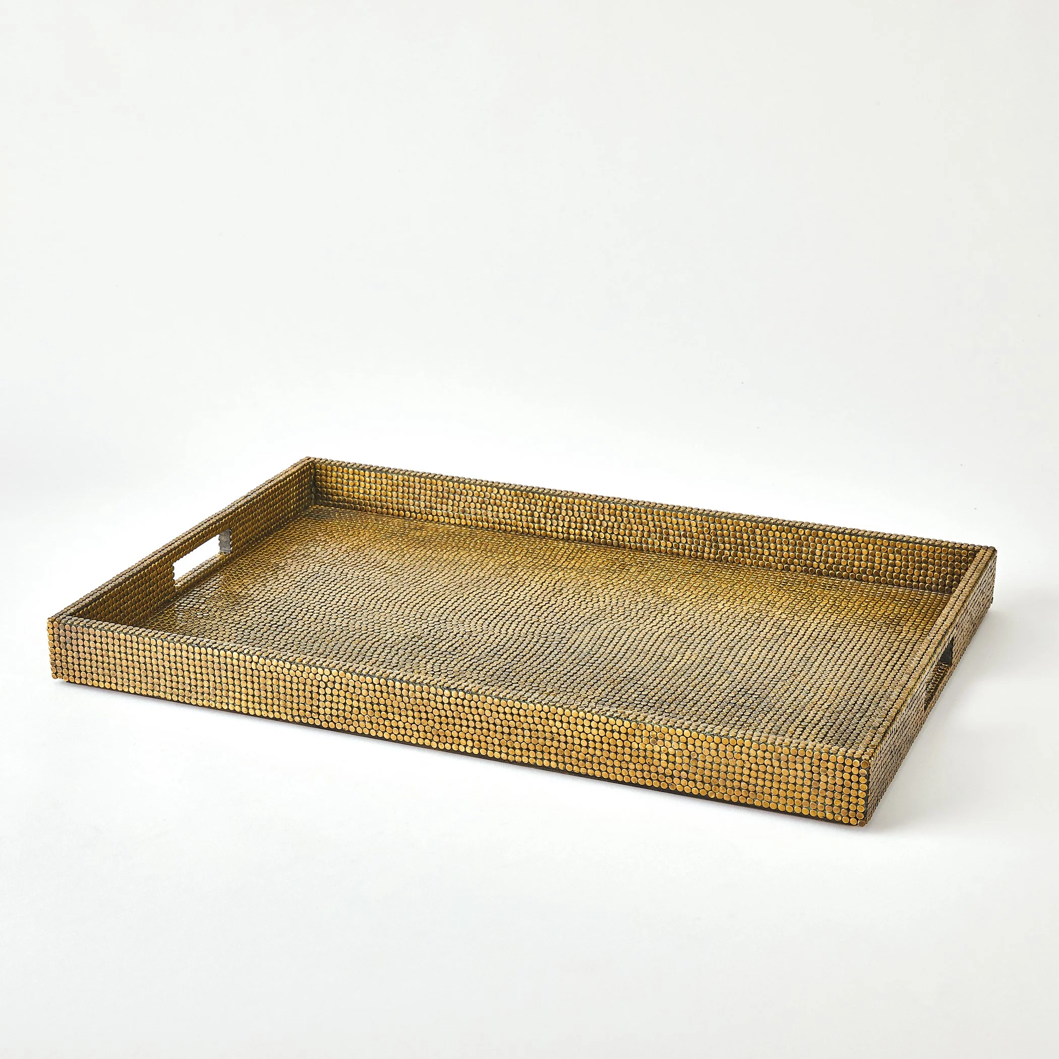 Global Views Brass Lames Boxes and Trays Aged - Image 25