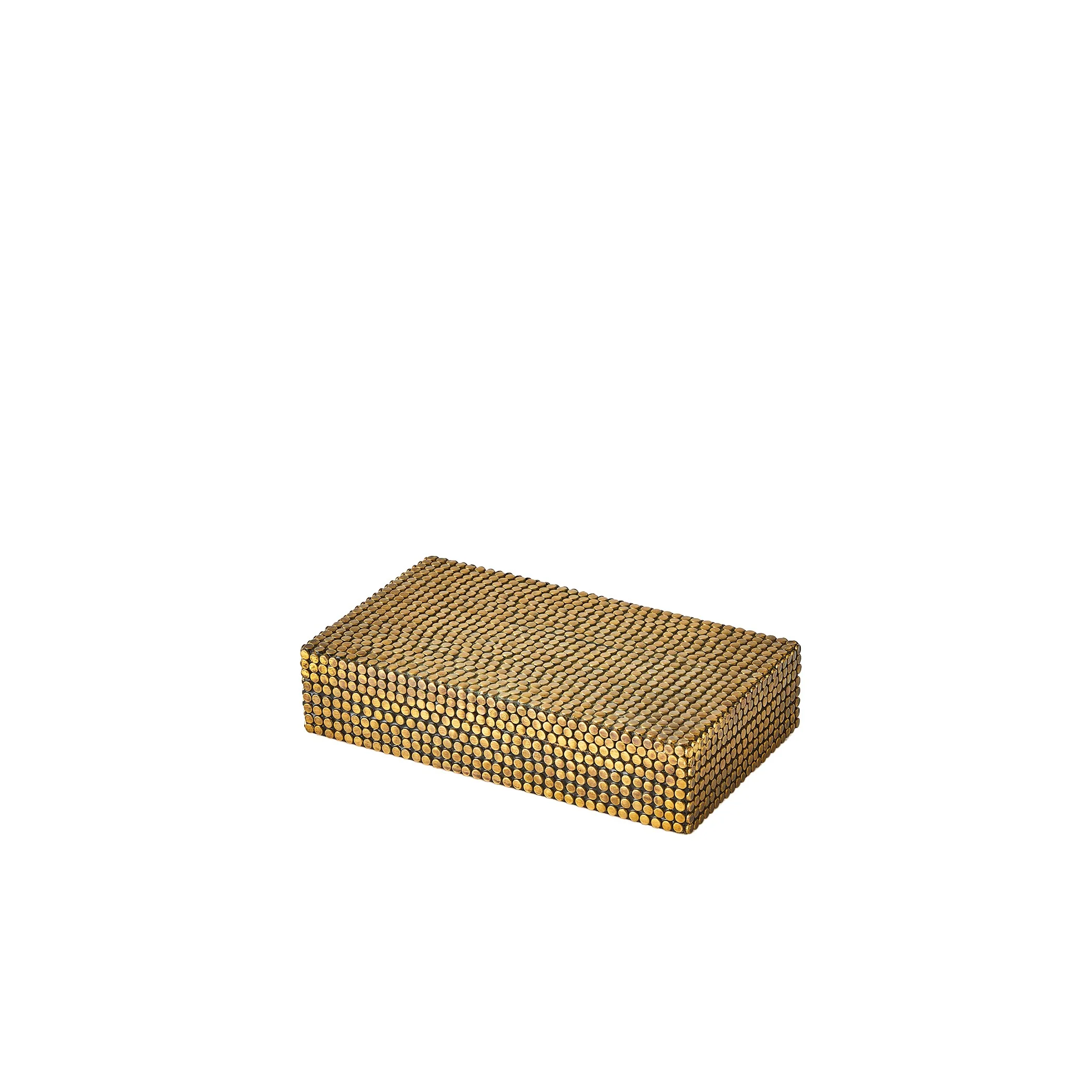 Global Views Brass Lames Boxes and Trays Aged - Image 9