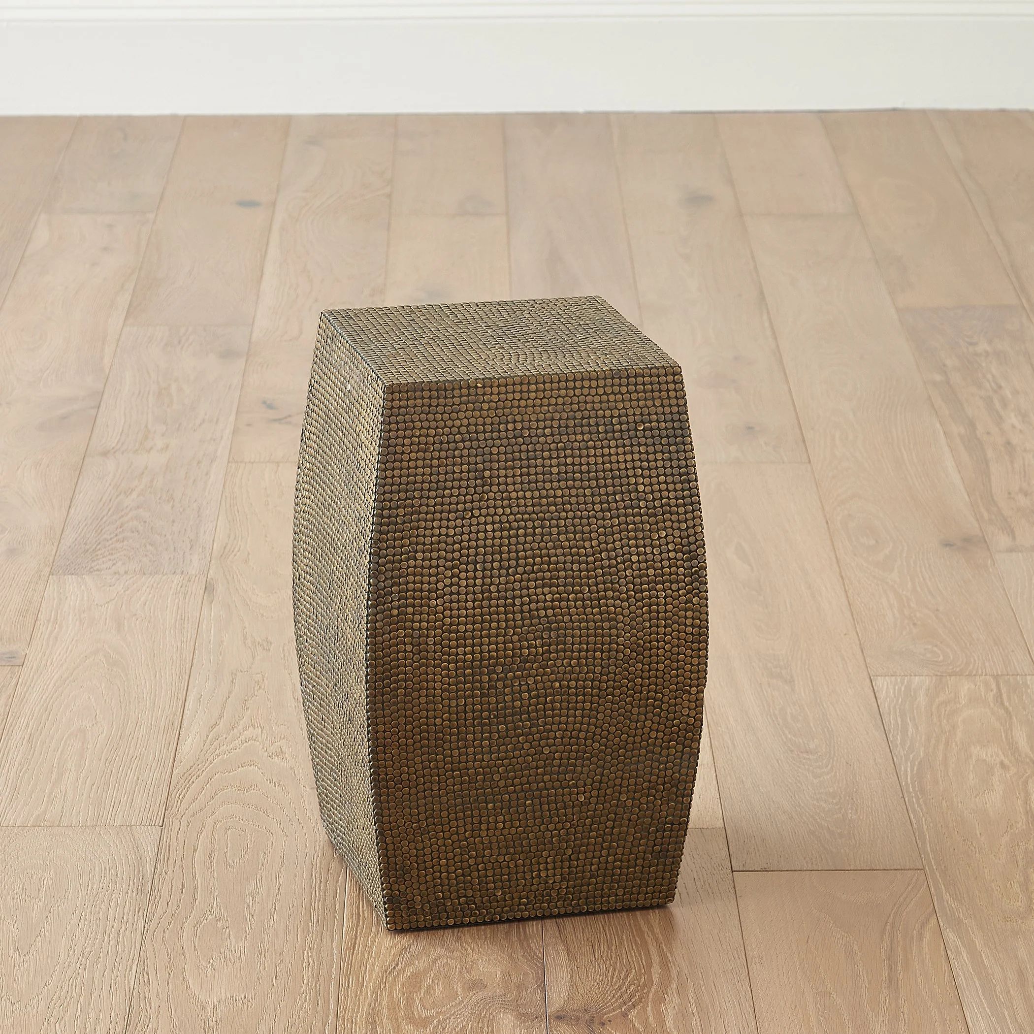 Global Views Aged Brass Lames Table - Image 8