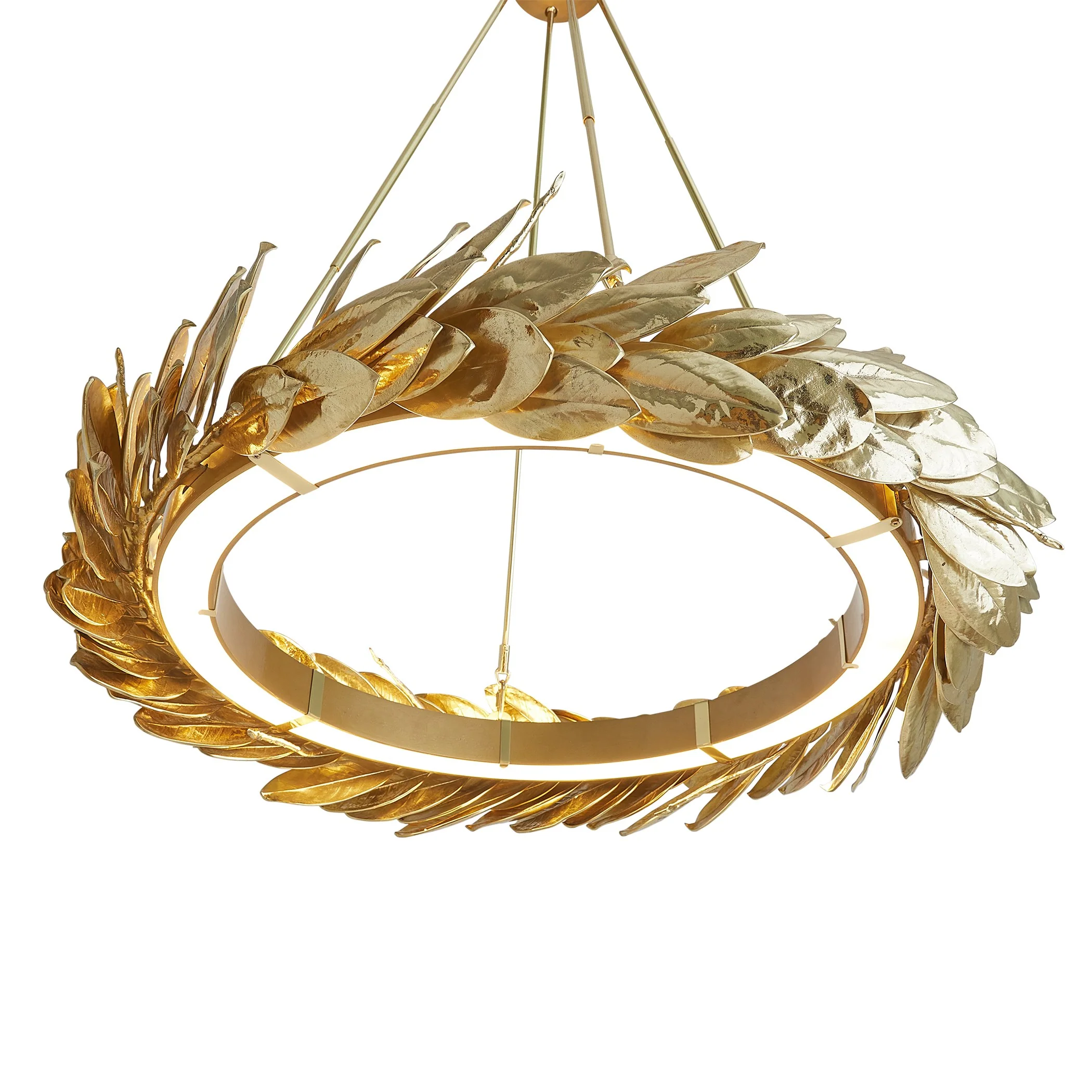 Global Views Brass Laurel Chandelier - Image 13
