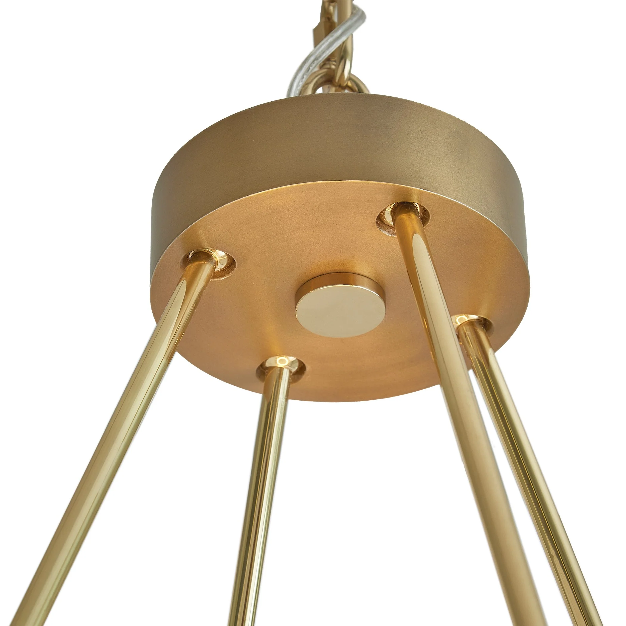Global Views Brass Laurel Chandelier - Image 9