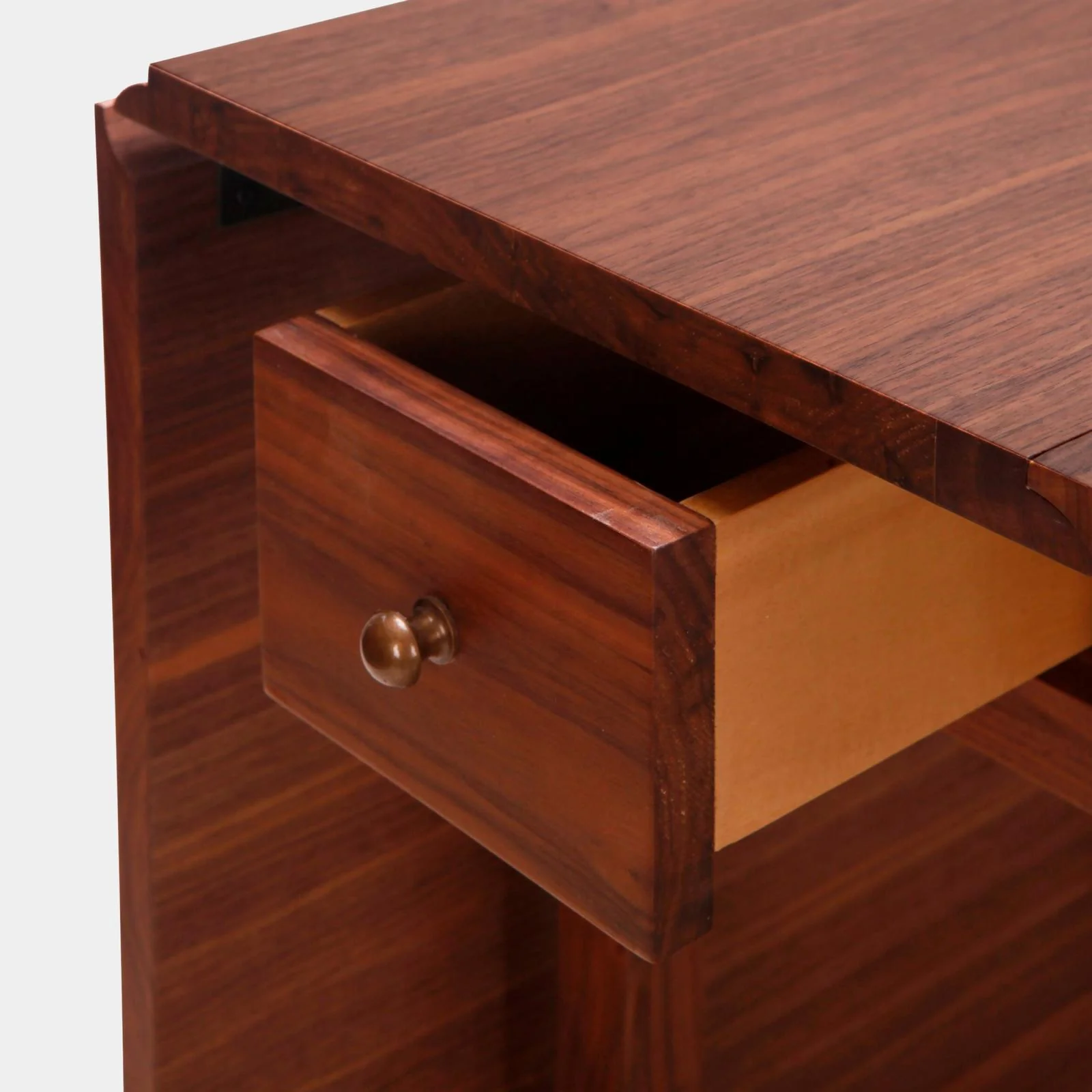 Global Views Liam Walnut Drop Leaf Table Clearance - Image 7