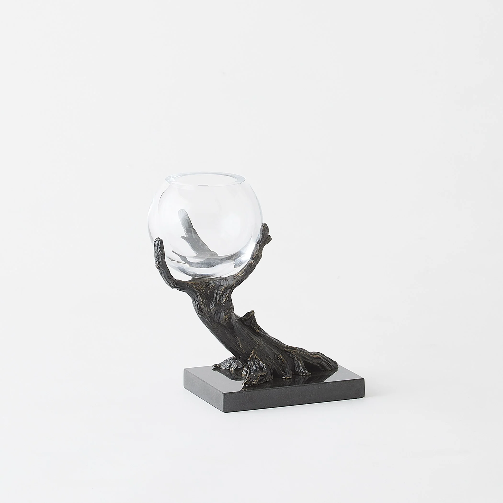 Global Views Natural Iron Monterey Vase Holder