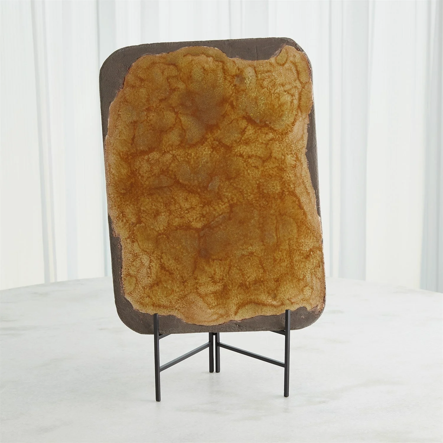 Global Views Ochre Monument Platter Clearance - Image 3