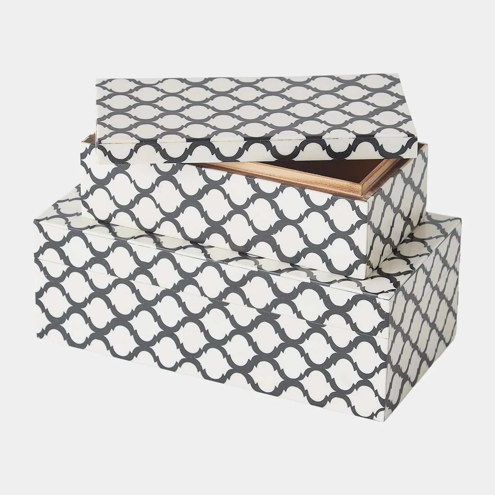 Global Views Moroccan Black Resin Box - Image 4