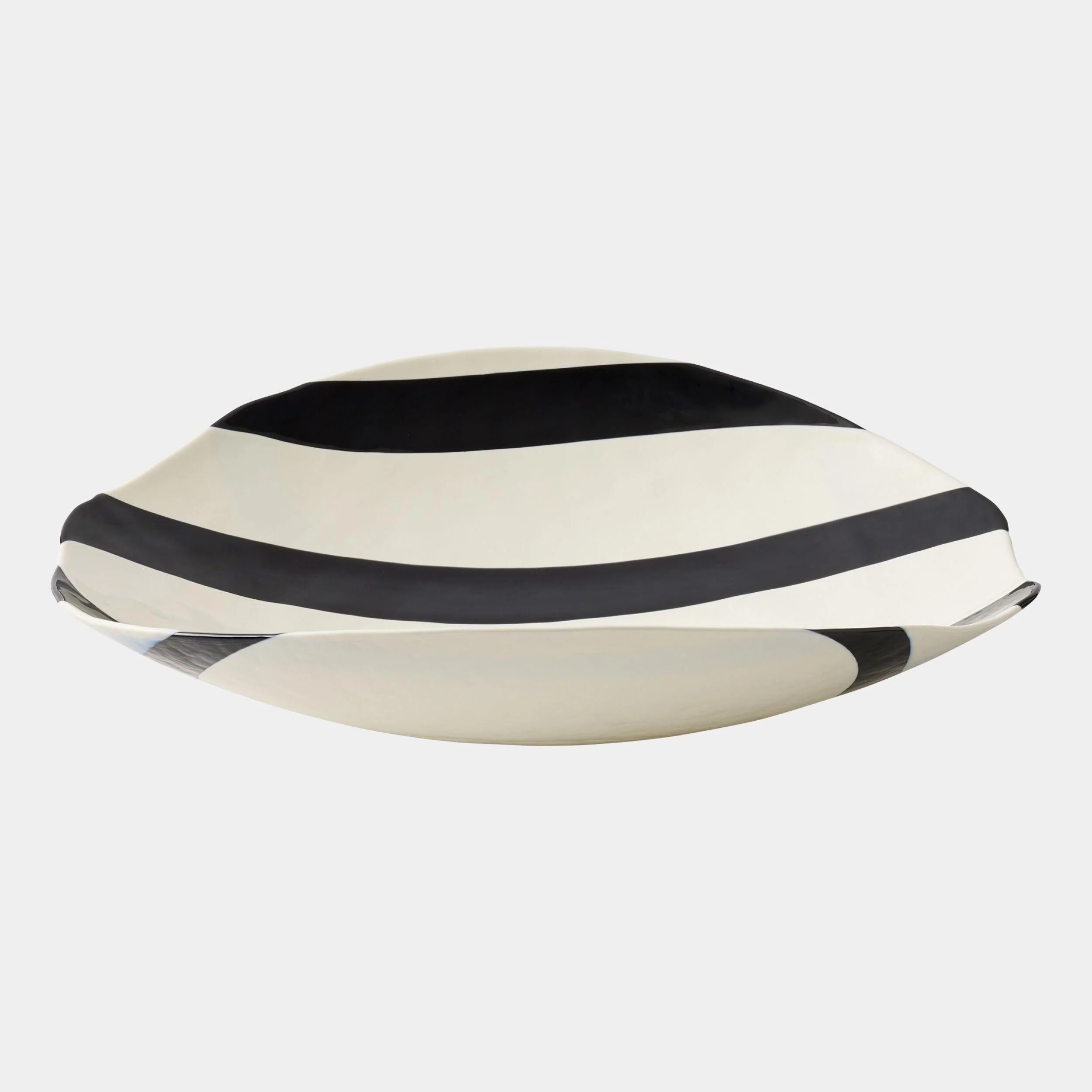 Global Views Palermo Striped Folded Plate - Image 17