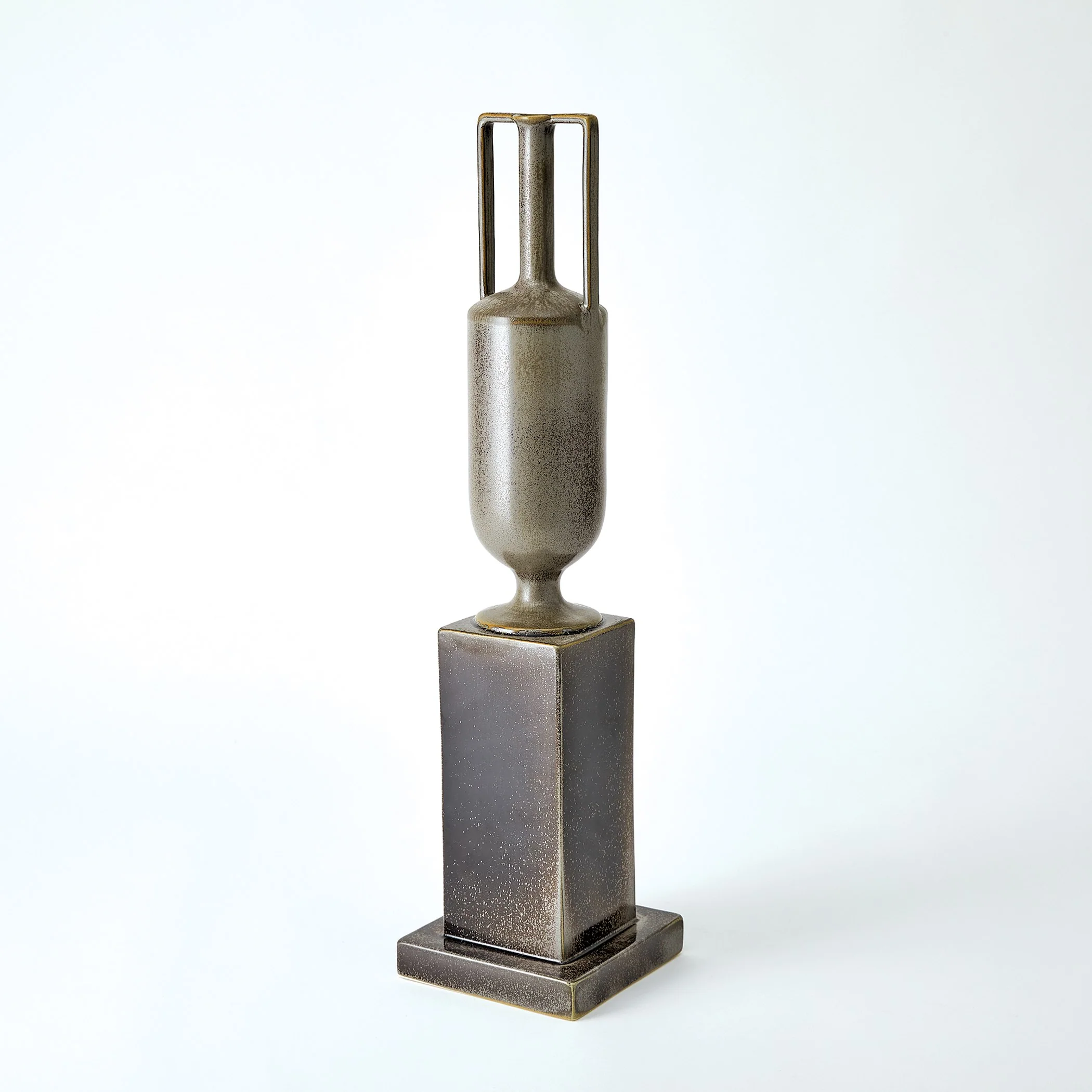 Global Views Reactive Silver Pedestal Vase - Image 7