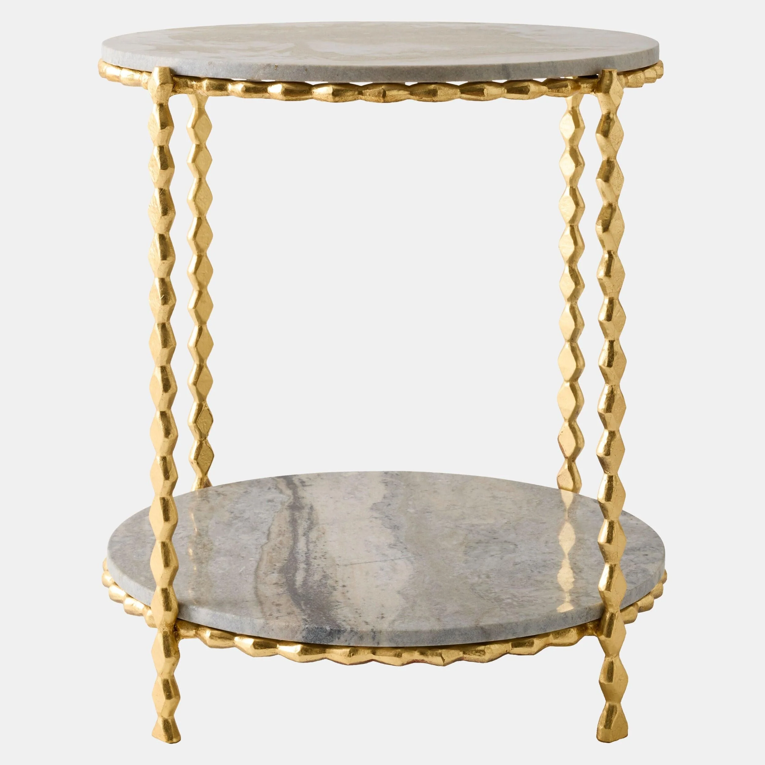 Global Views Pinkered Side Table - Image 10