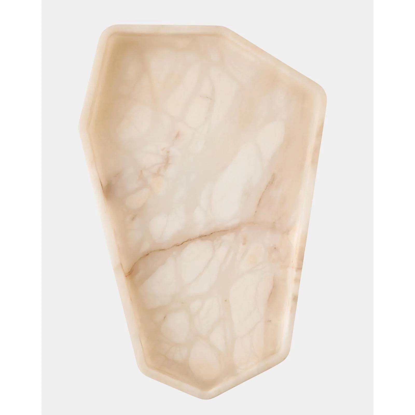 Global Views Polygon Tray Alabaster - Image 10