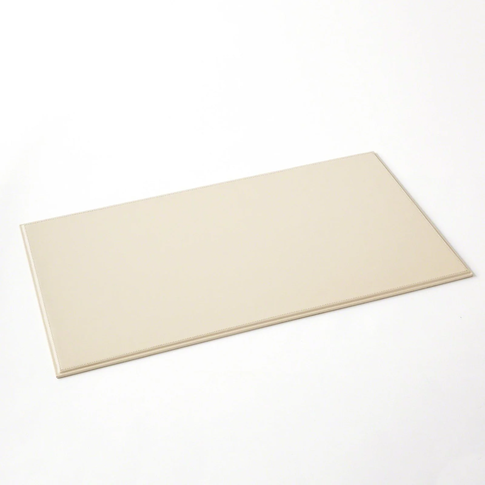 Global Views Ivory Refined Leather Desk Blotter - Image 2