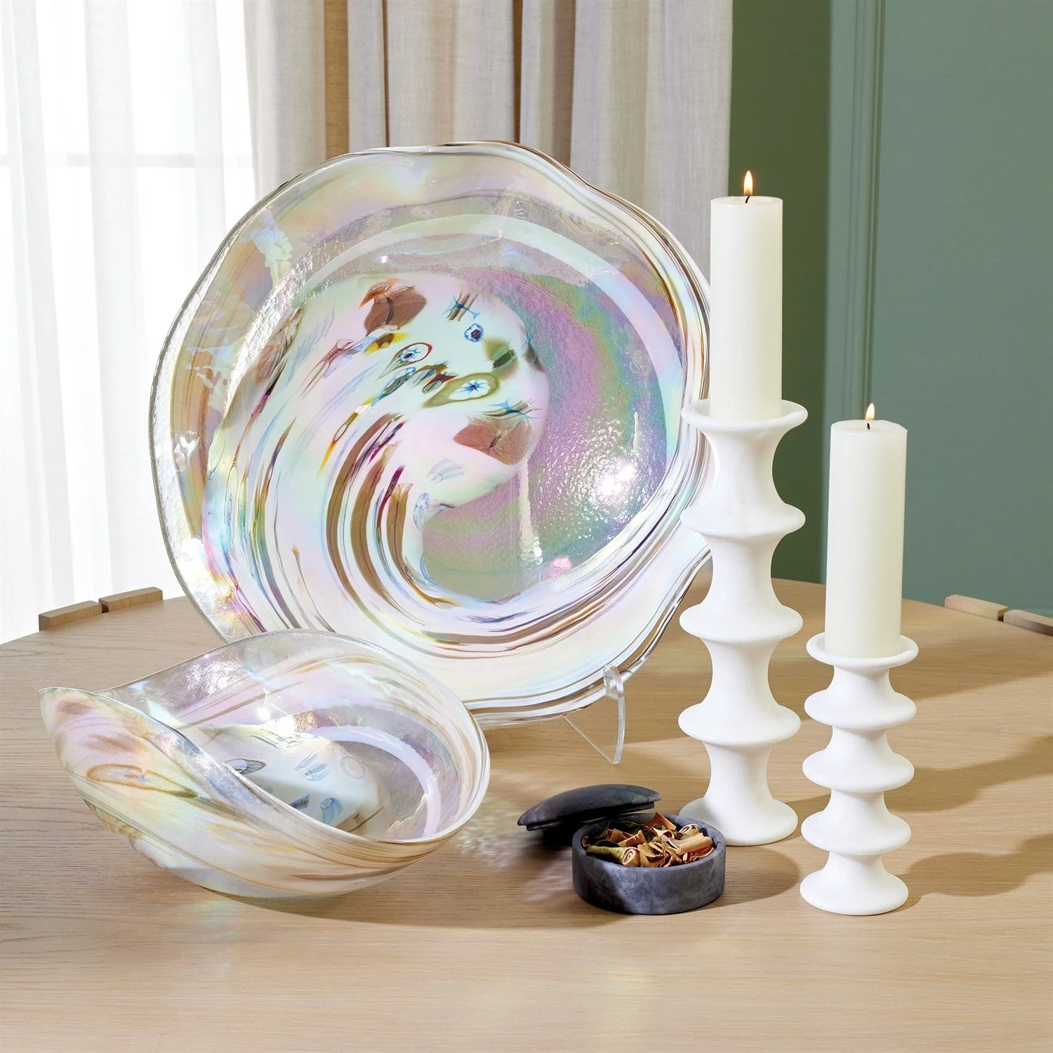 Global Views Ridge Candlestick by Ashley Childers - Image 3