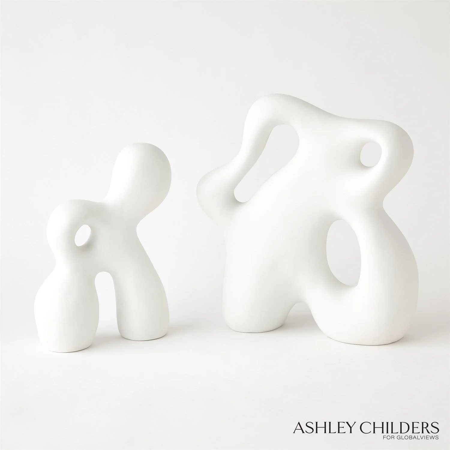 Global Views Matte White Ronan Sculpture - Image 5