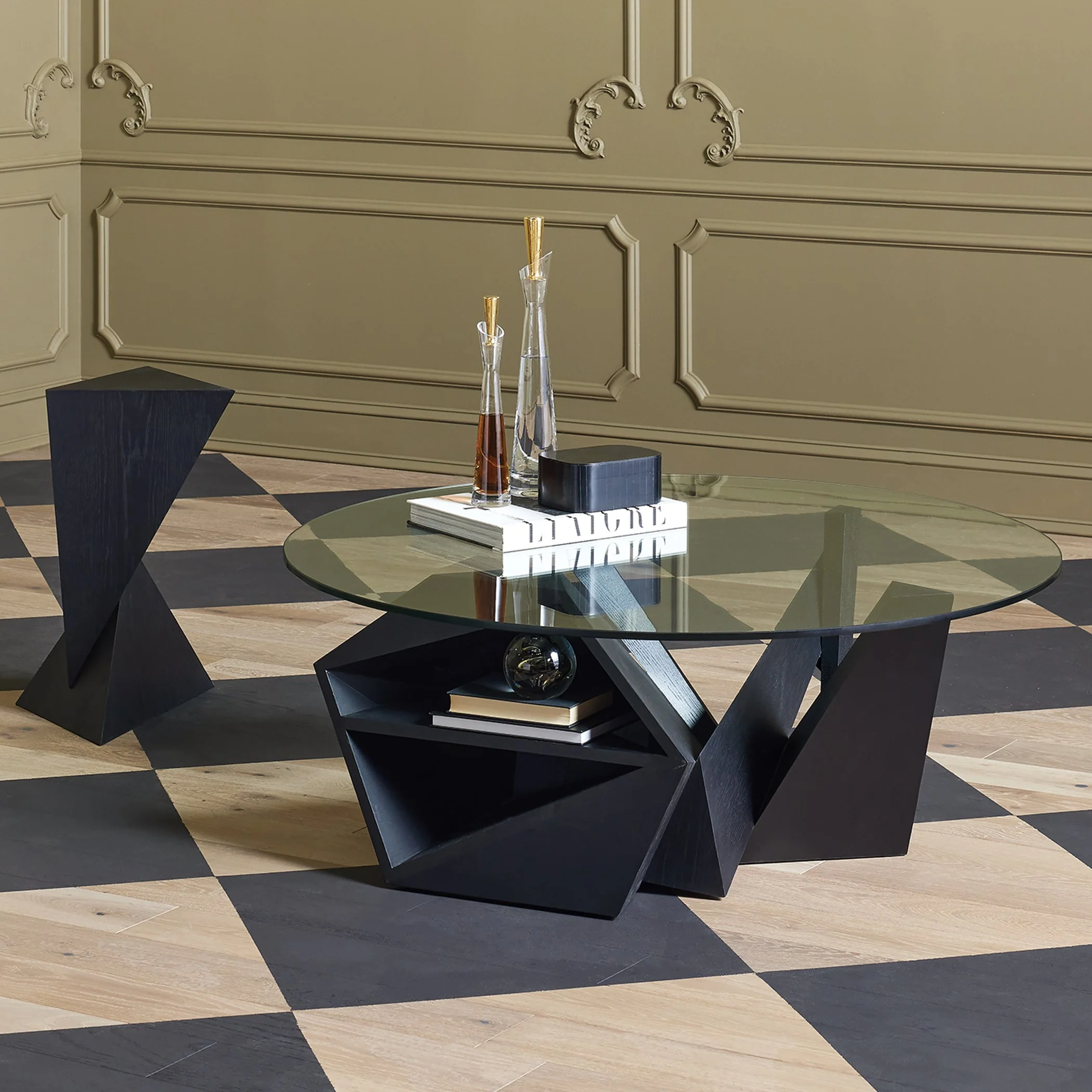 Global Views Gold Slant Decanter - Image 11