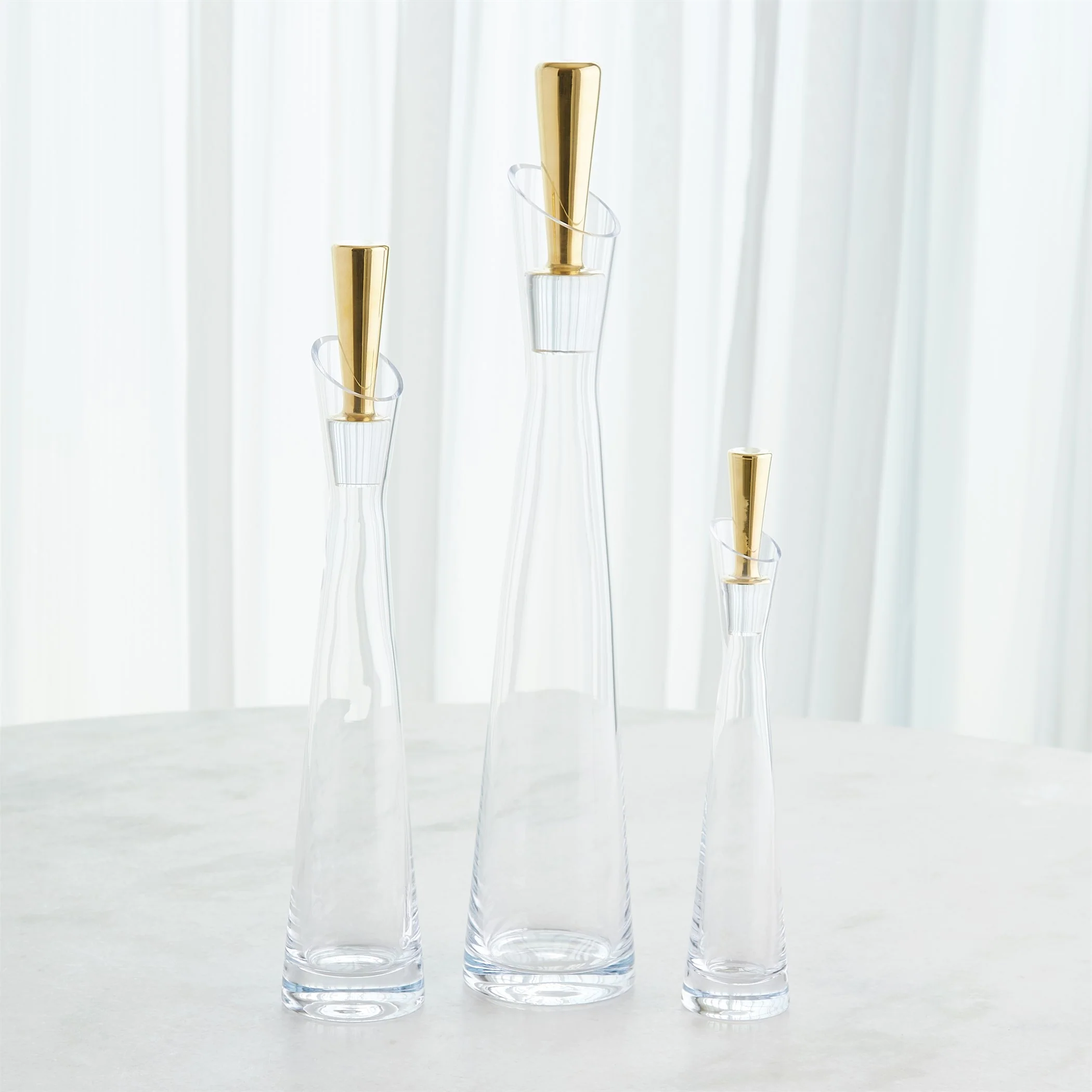 Global Views Gold Slant Decanter - Image 5