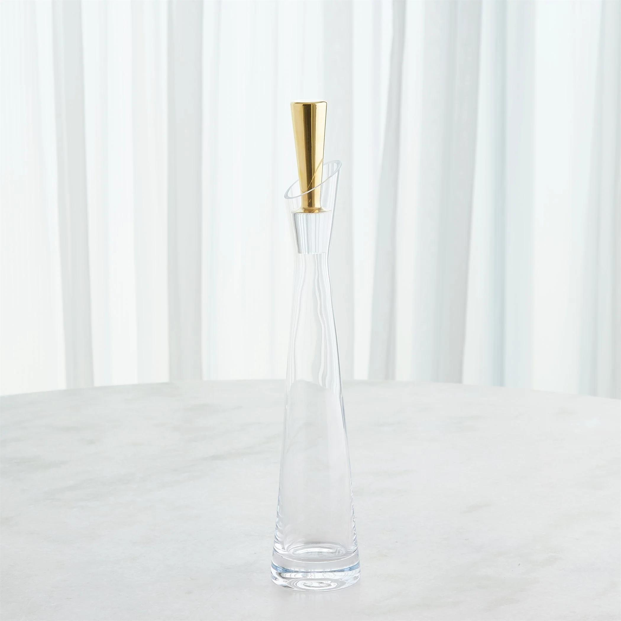 Global Views Gold Slant Decanter - Image 8