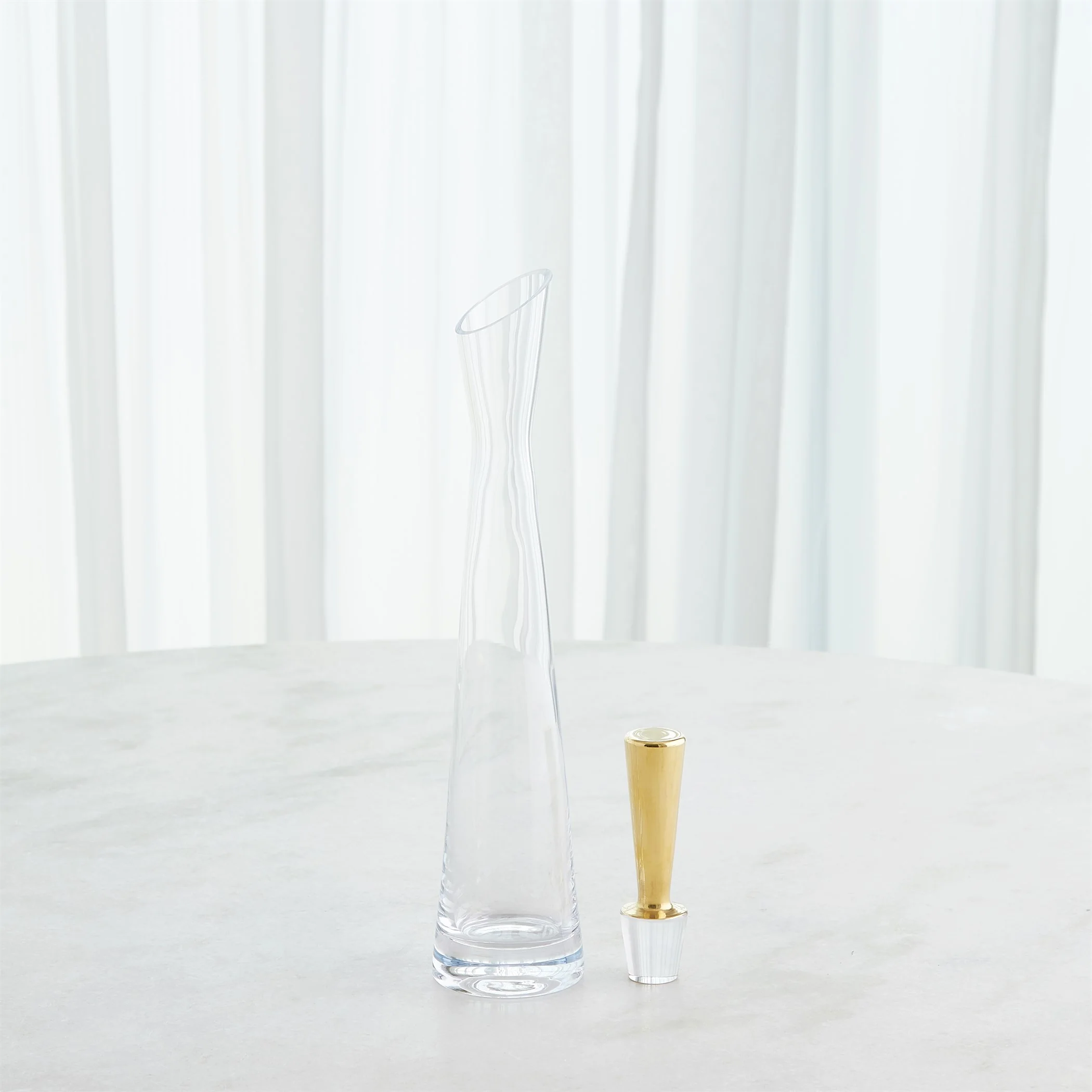 Global Views Gold Slant Decanter - Image 9