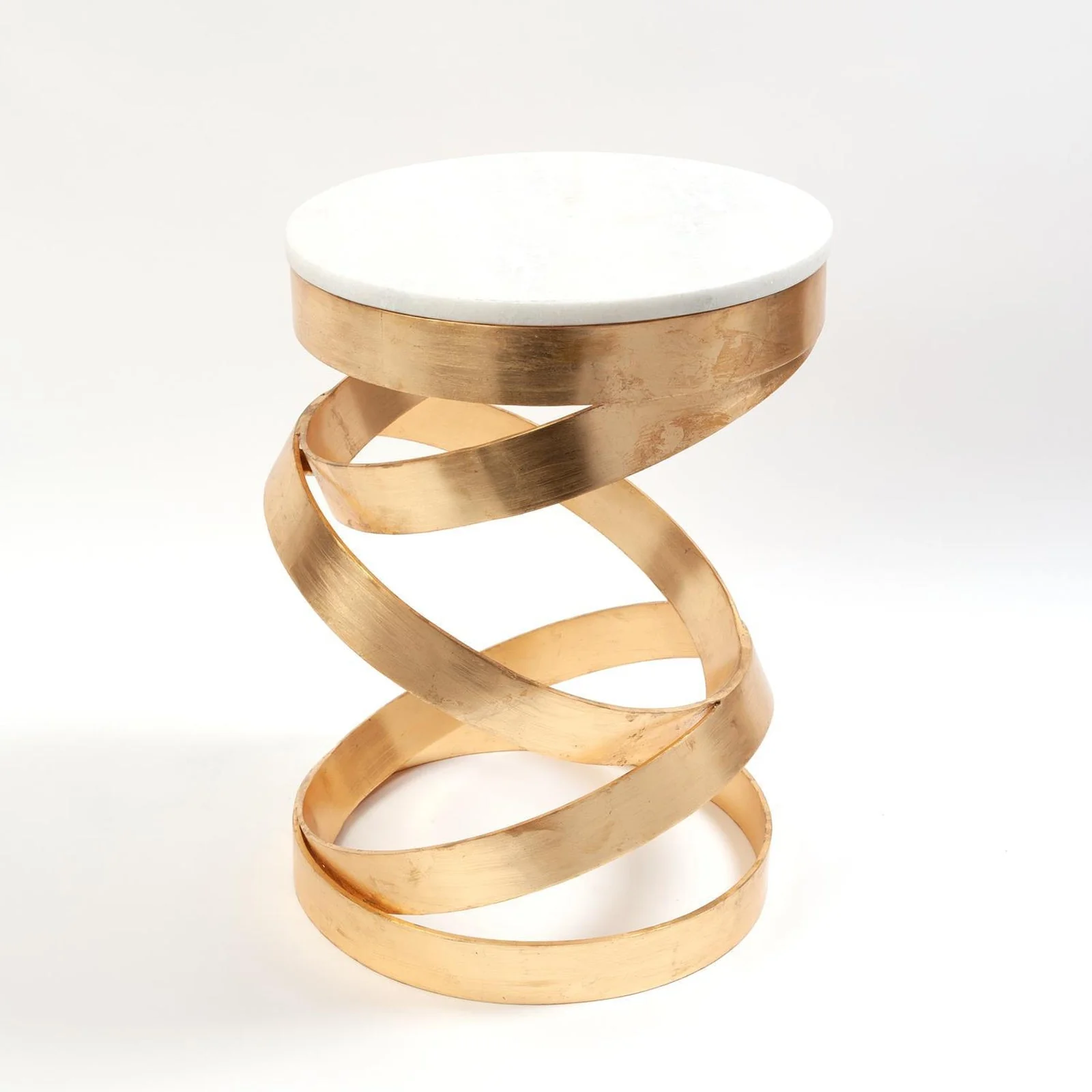 Global Views Nickel Spiral Table - Image 5