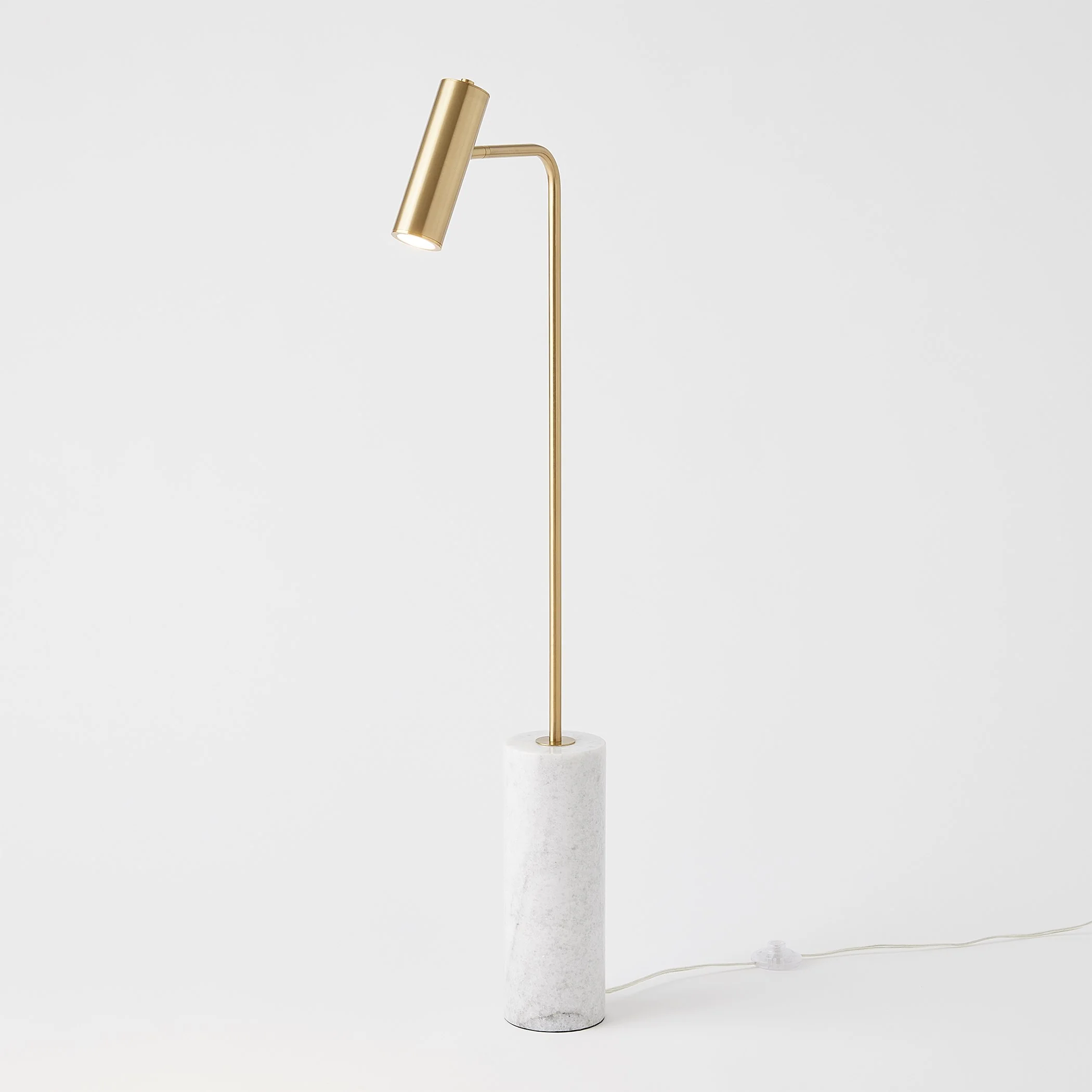 Global Views Brass Spotlight Floor Lamp - Image 3