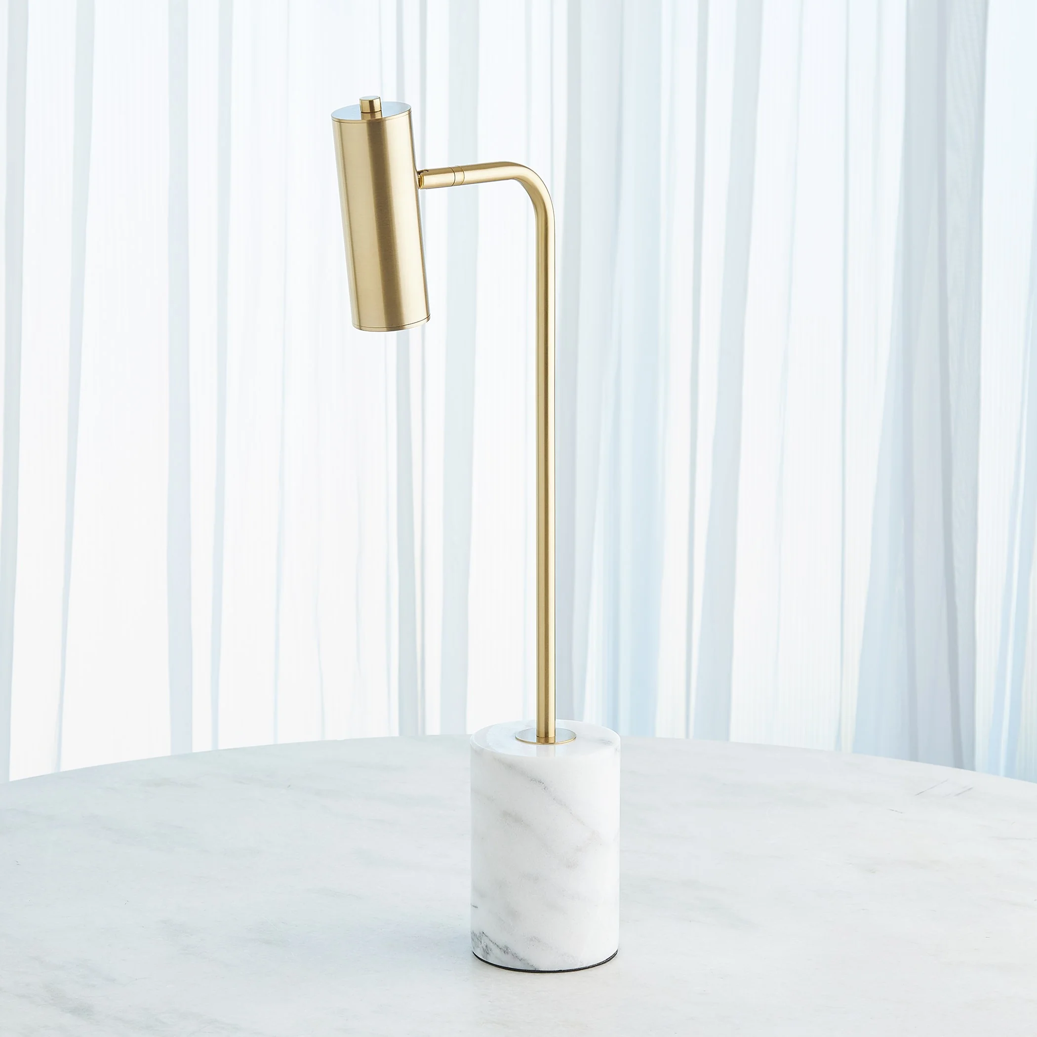 Global Views Brass Spotlight Table Lamp - Image 10