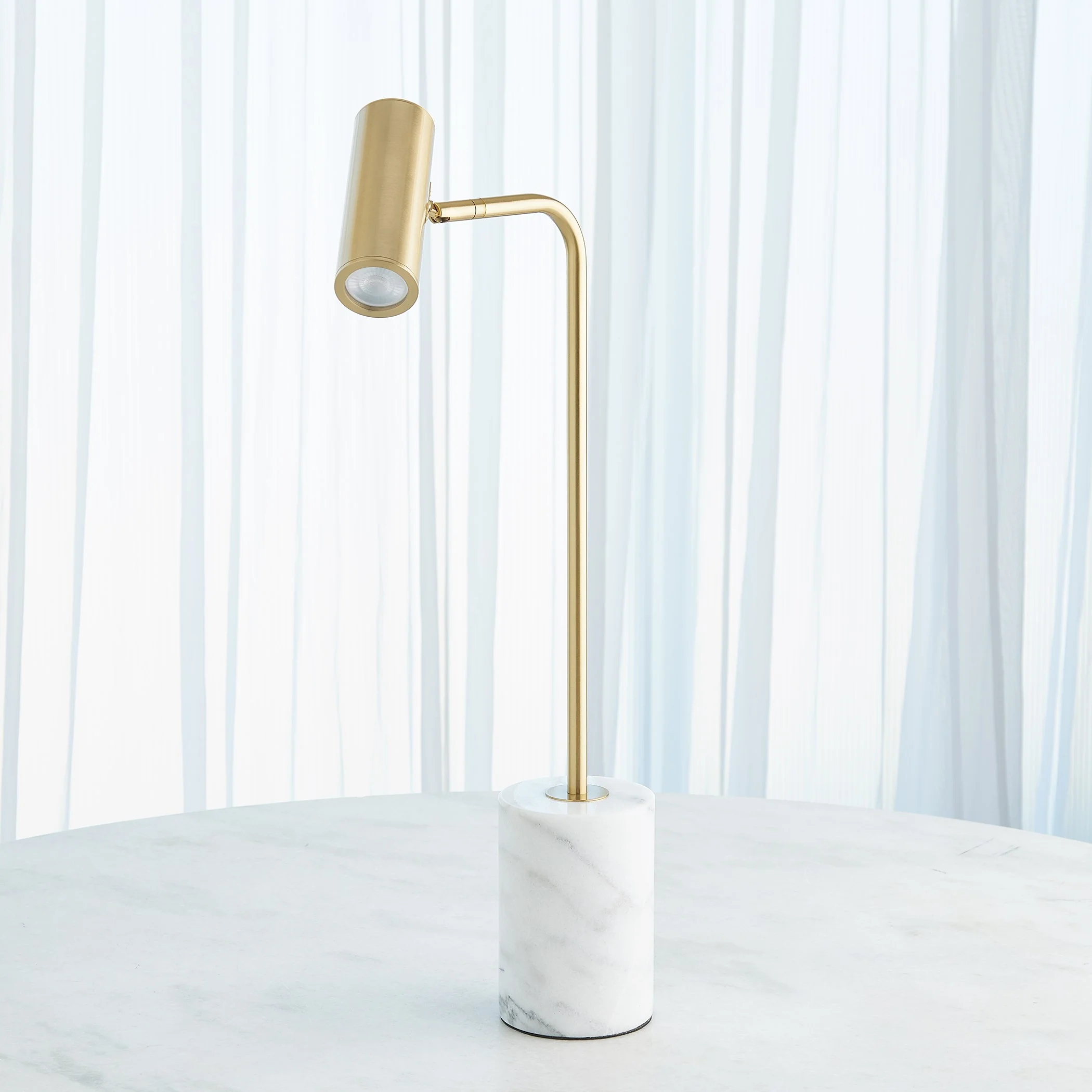 Global Views Brass Spotlight Table Lamp - Image 11