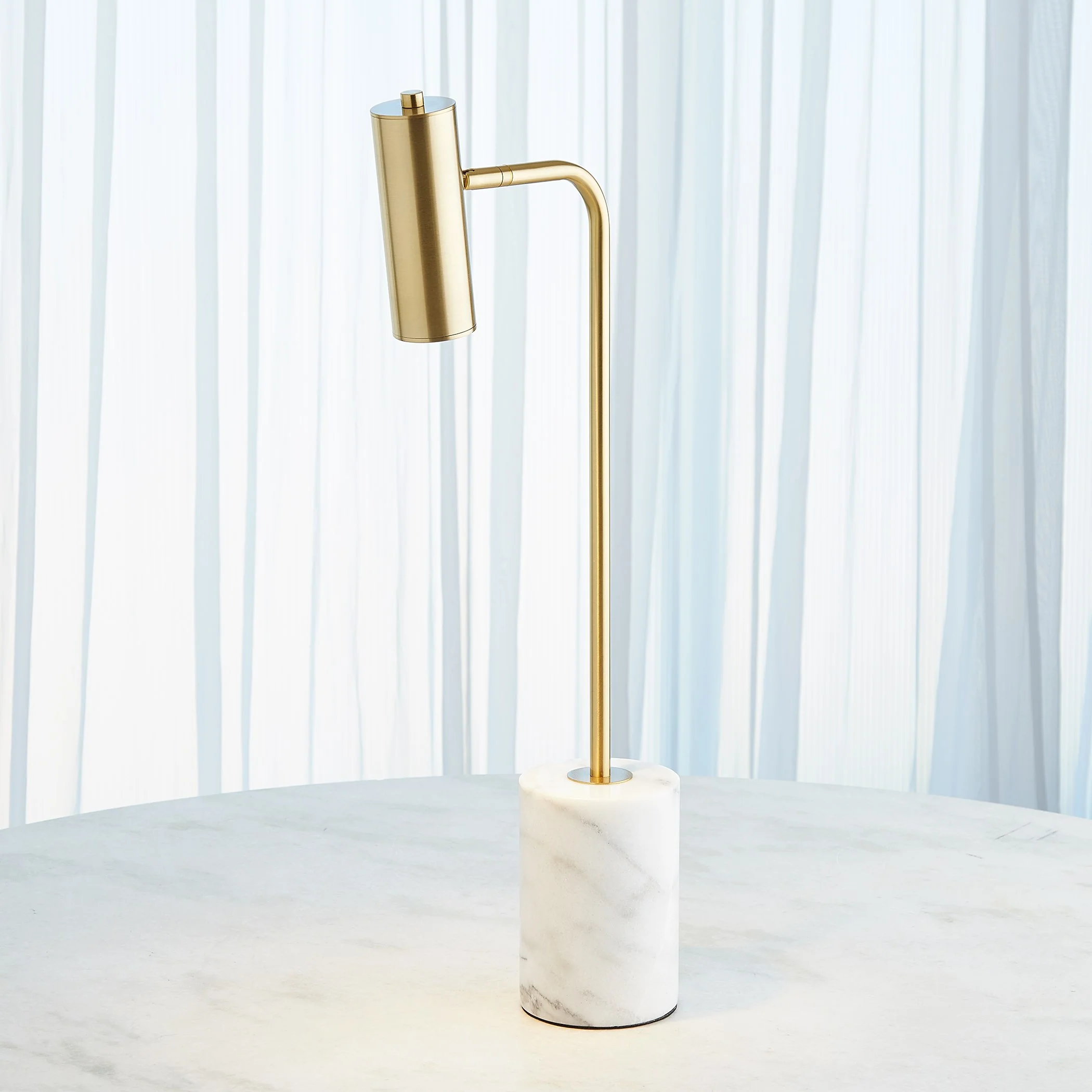 Global Views Brass Spotlight Table Lamp - Image 9
