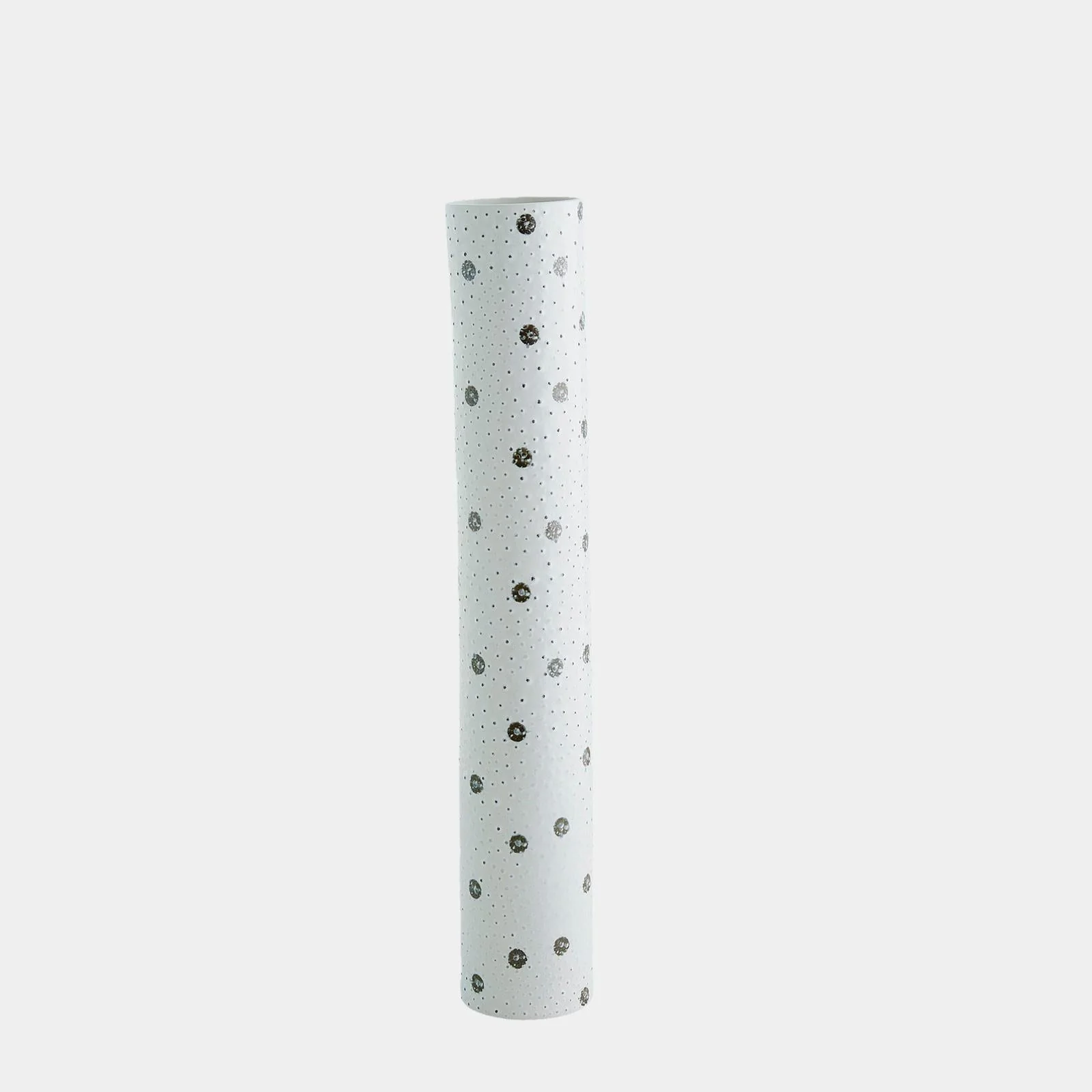 Global Views Spotted White and Black Vase Clearance - Image 9