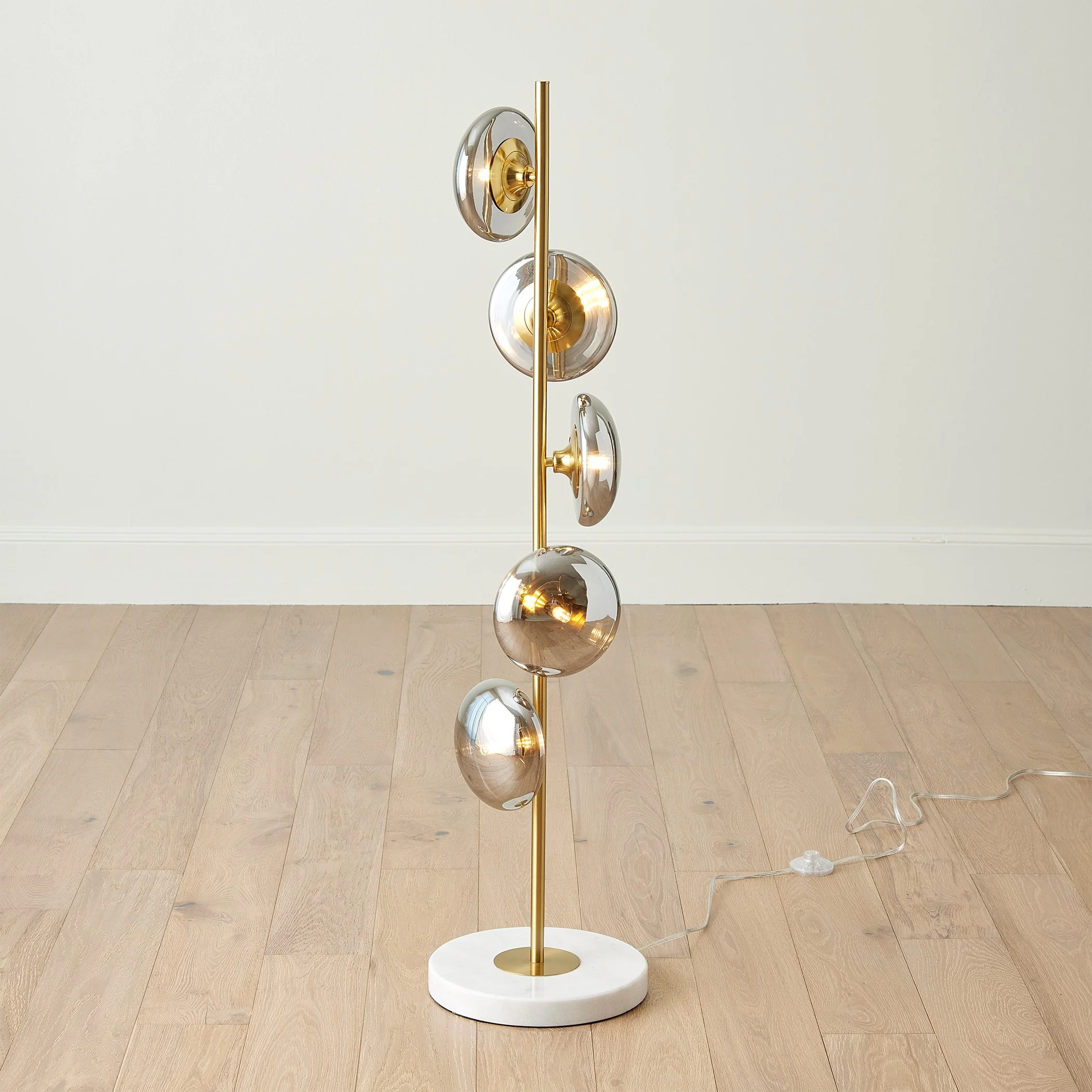 Global Views Smoke Brass Stellar Floor Lamp - Image 11