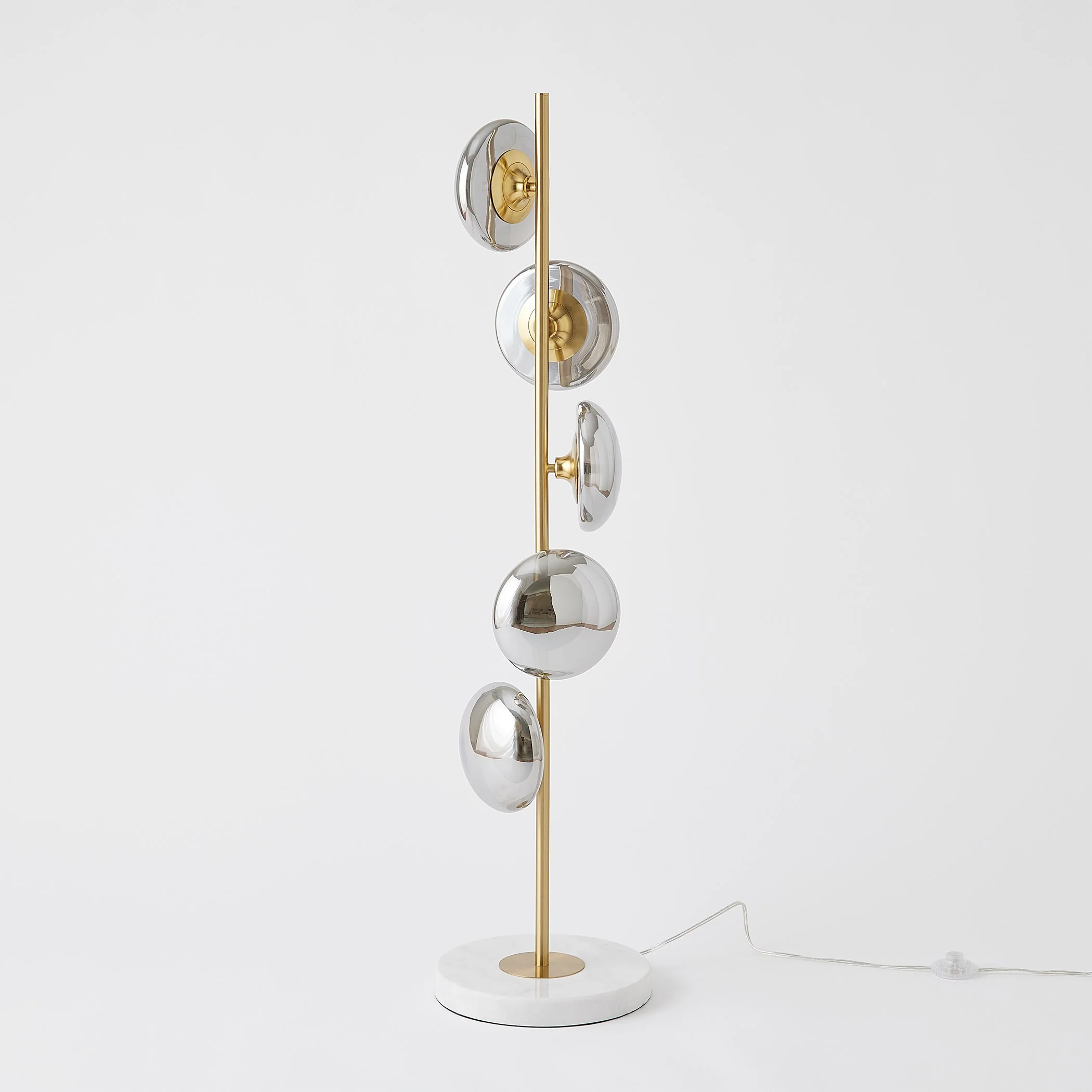 Global Views Smoke Brass Stellar Floor Lamp - Image 13
