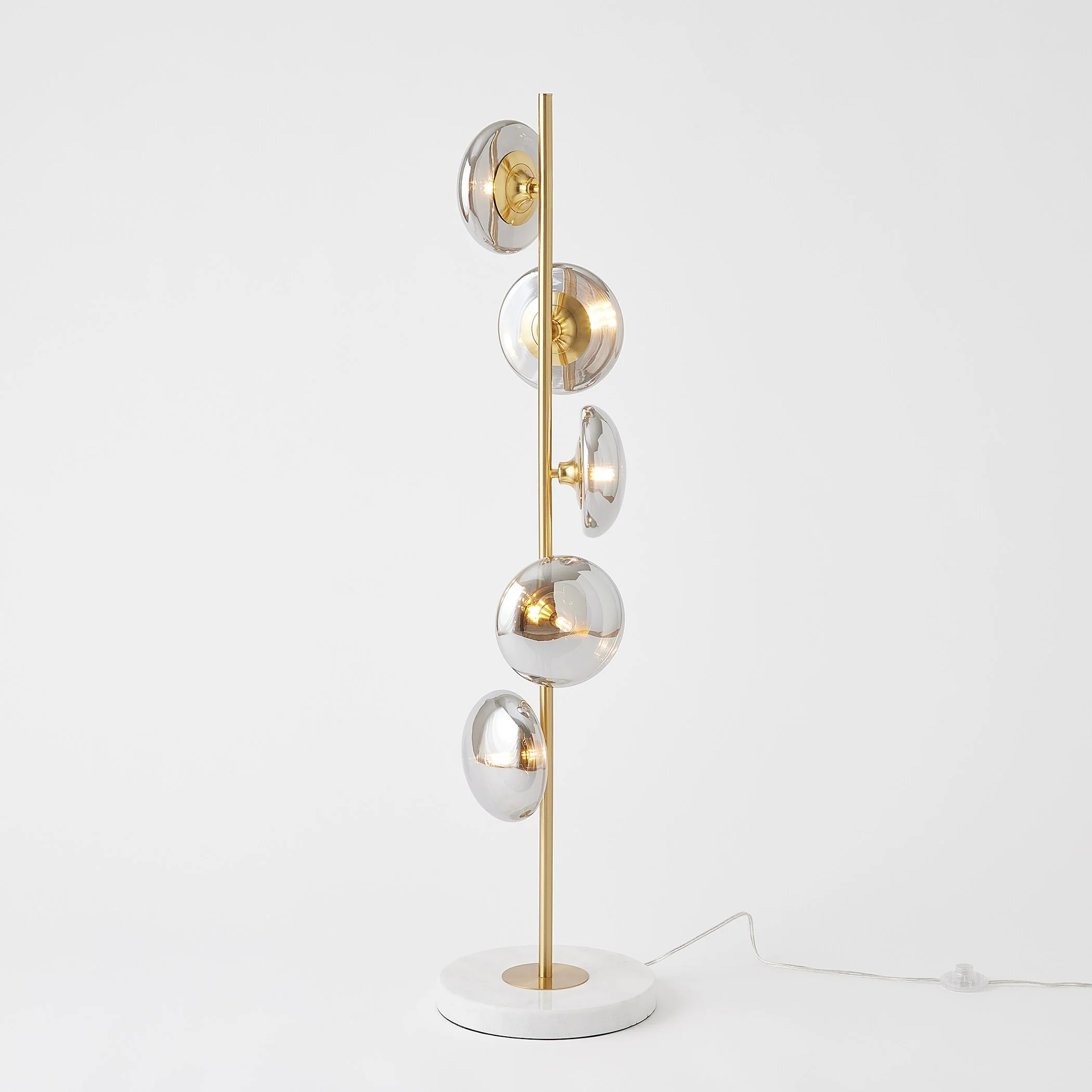 Global Views Smoke Brass Stellar Floor Lamp - Image 14