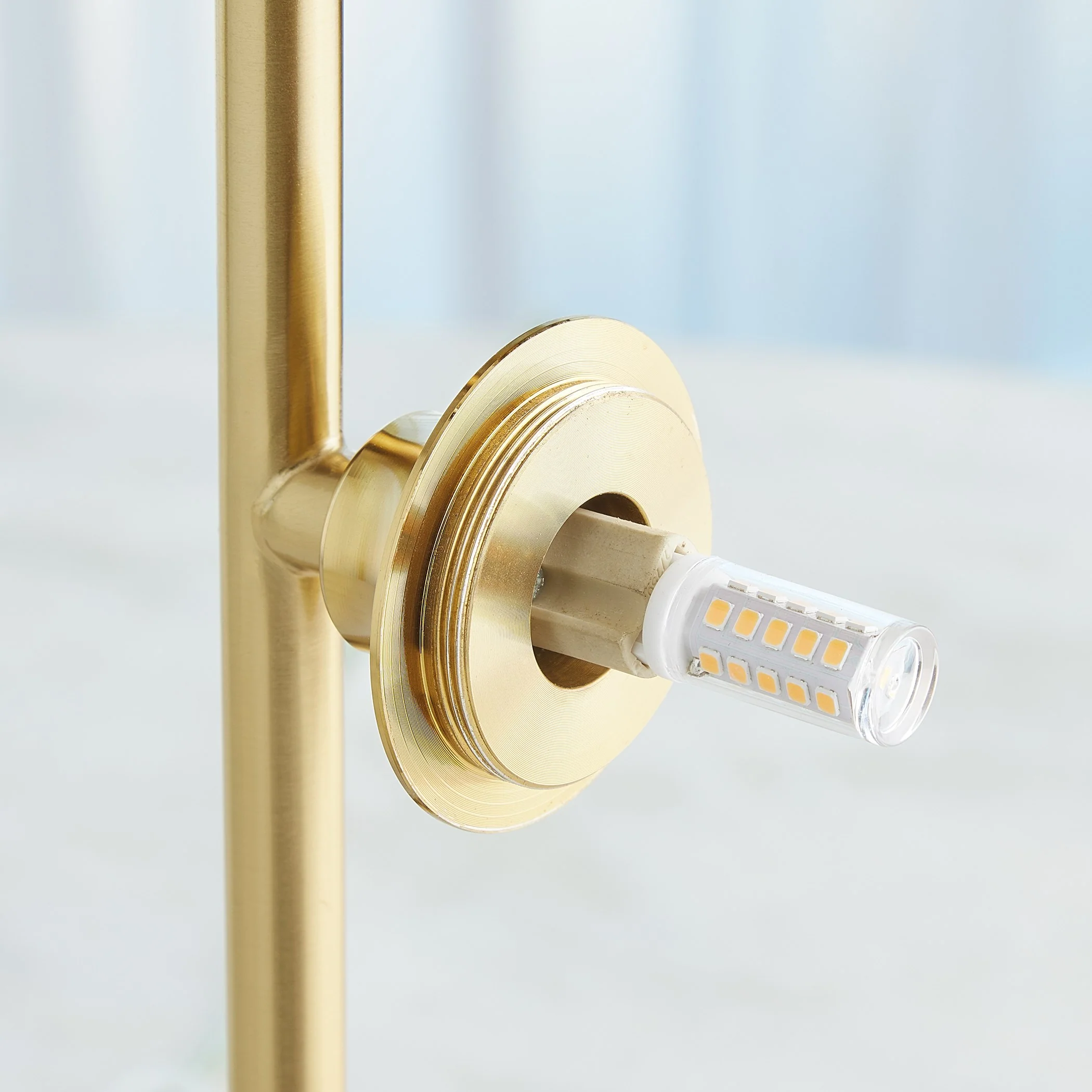 Global Views Smoke Brass Stellar Floor Lamp - Image 3