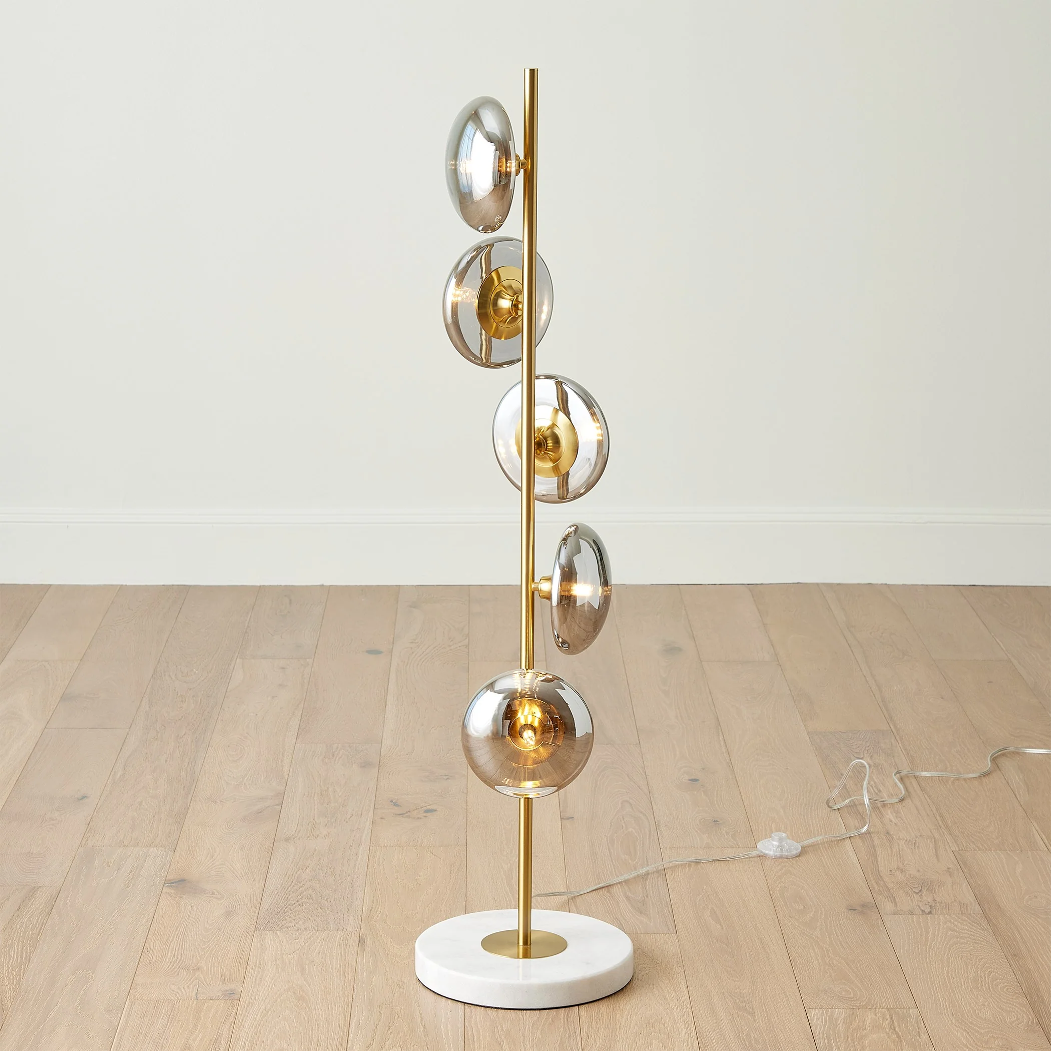 Global Views Smoke Brass Stellar Floor Lamp - Image 8