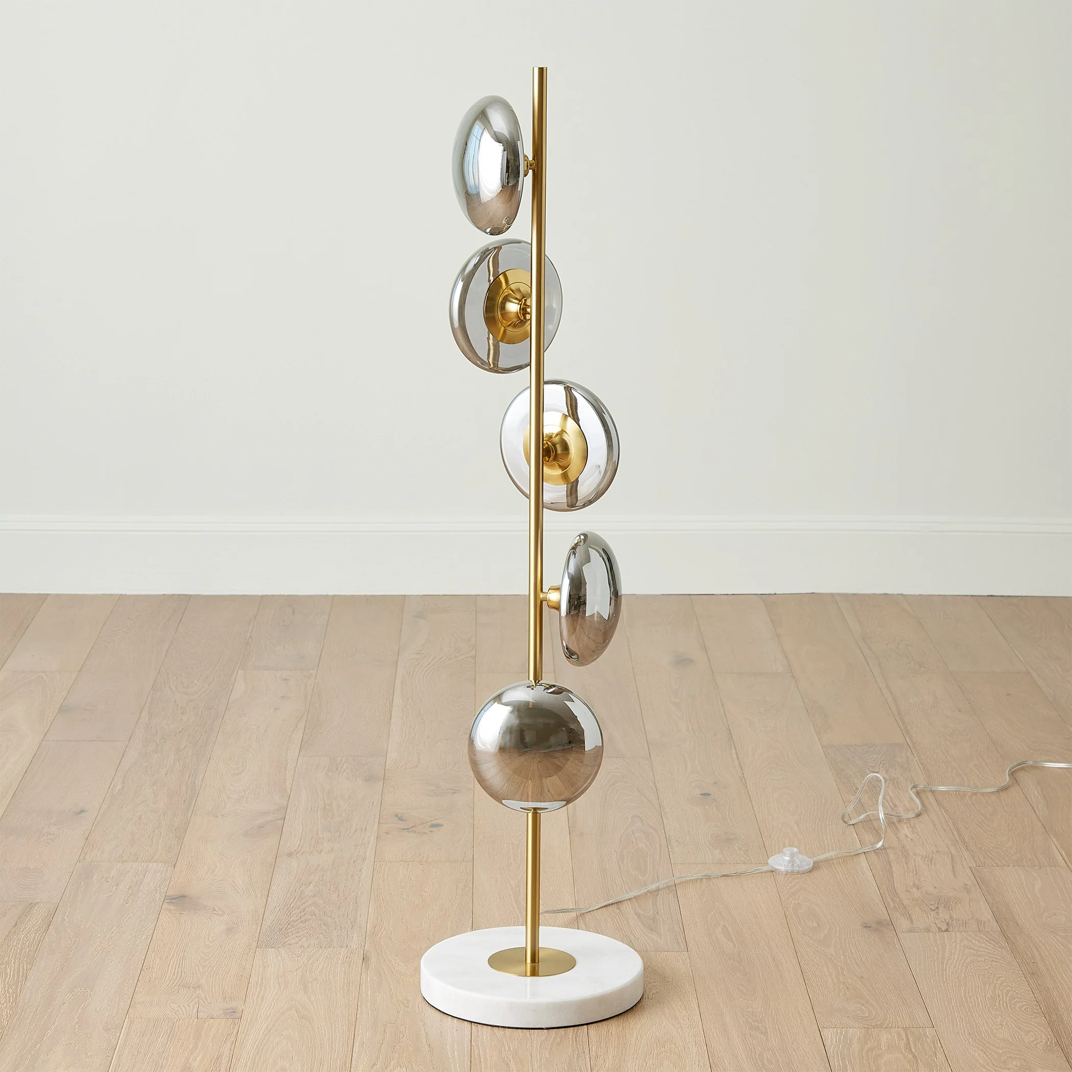 Global Views Smoke Brass Stellar Floor Lamp - Image 9