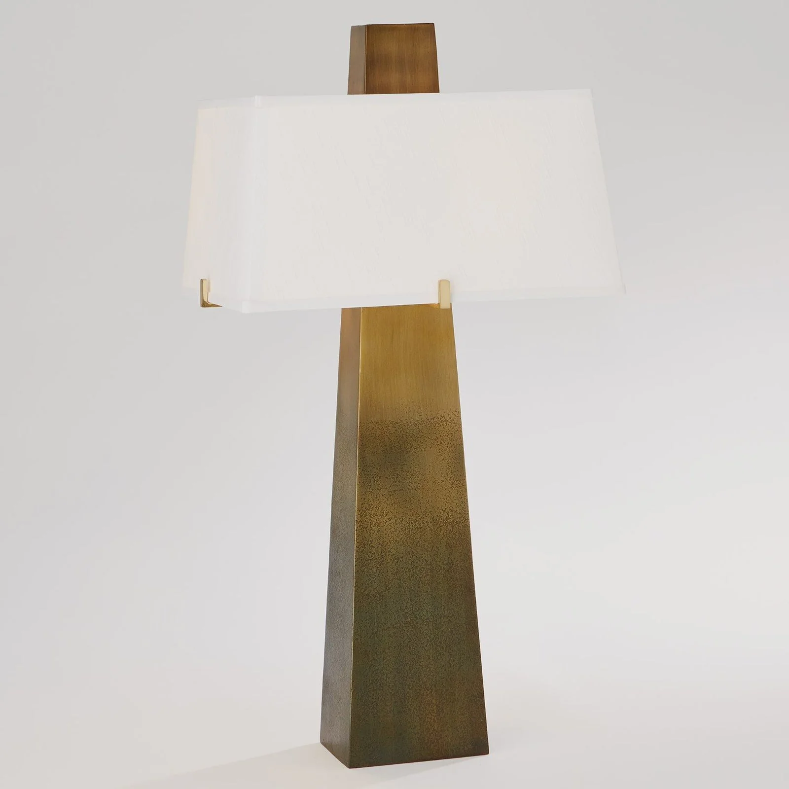 Global Views Brass Stoic Lamp Ombre
