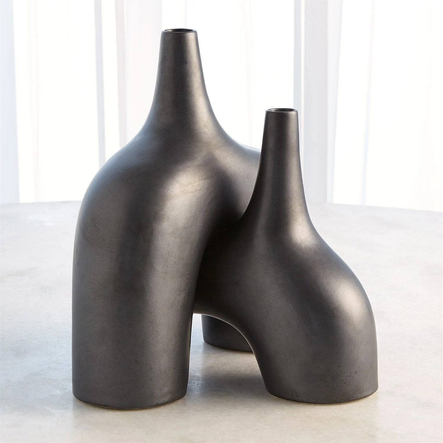 Global Views Black Stretch Vase - Image 5