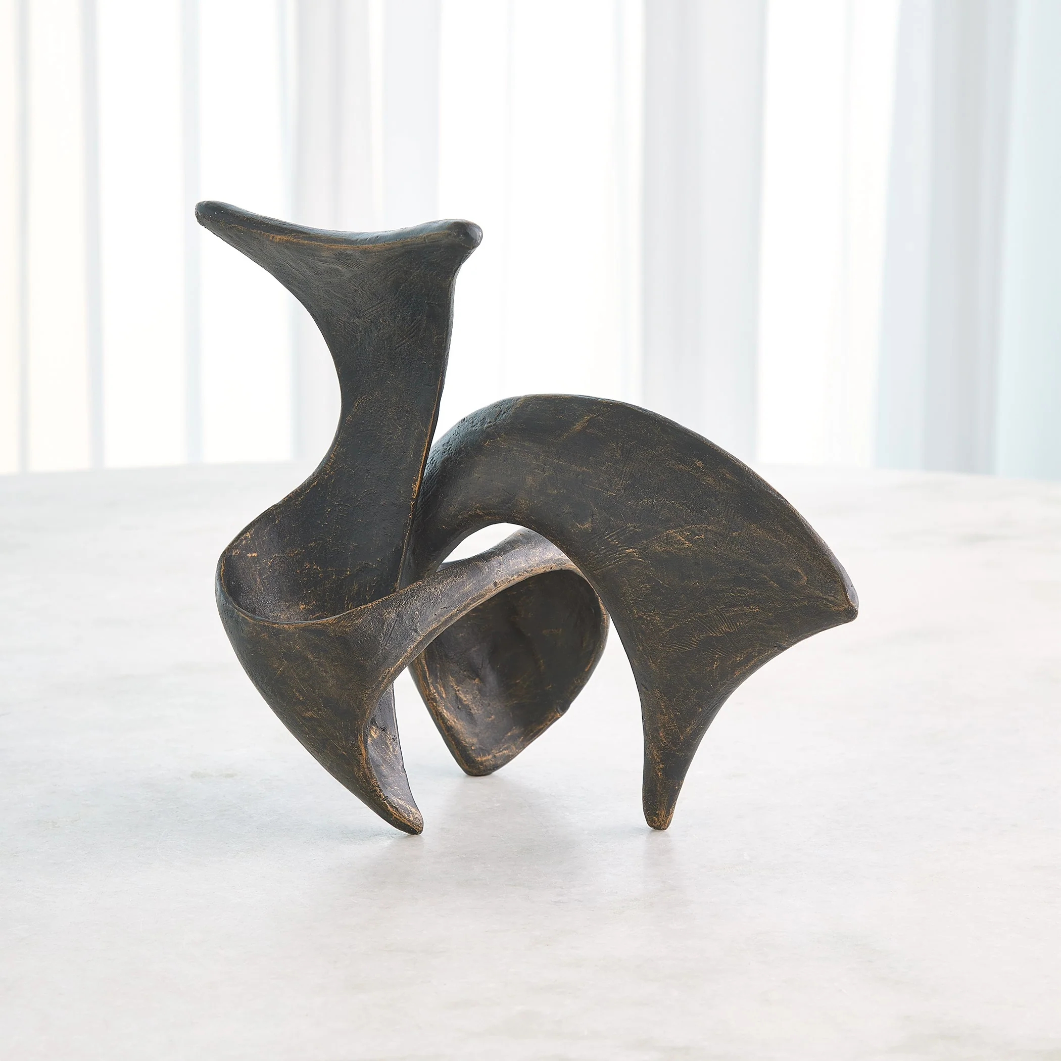 Global Views Bronze Strombus Sculpture - Image 6