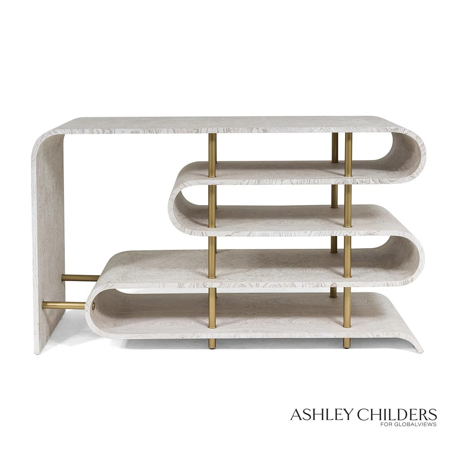Global Views Traverse White Console by Ashley Childers - Image 4