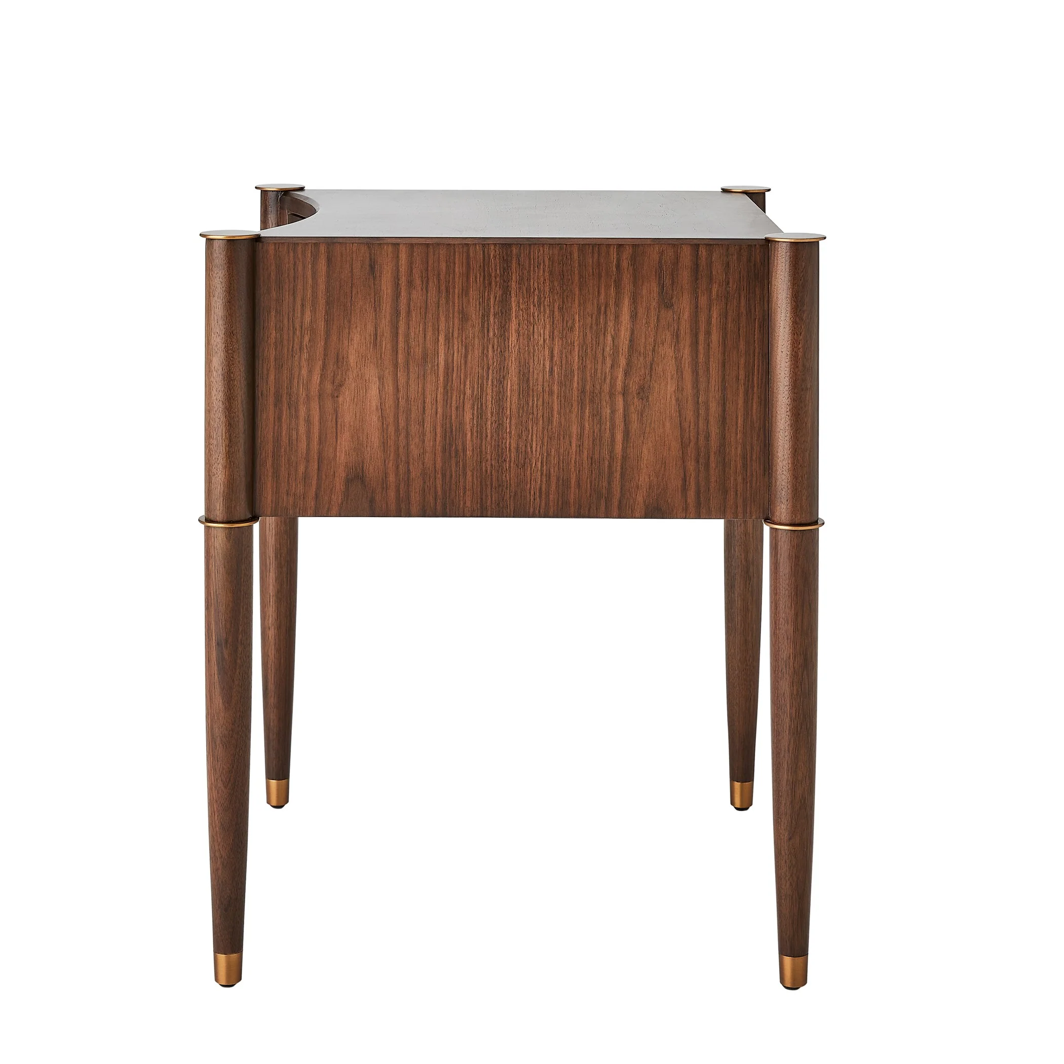 Global Views Walnut Triple Curve Side Table - Image 6