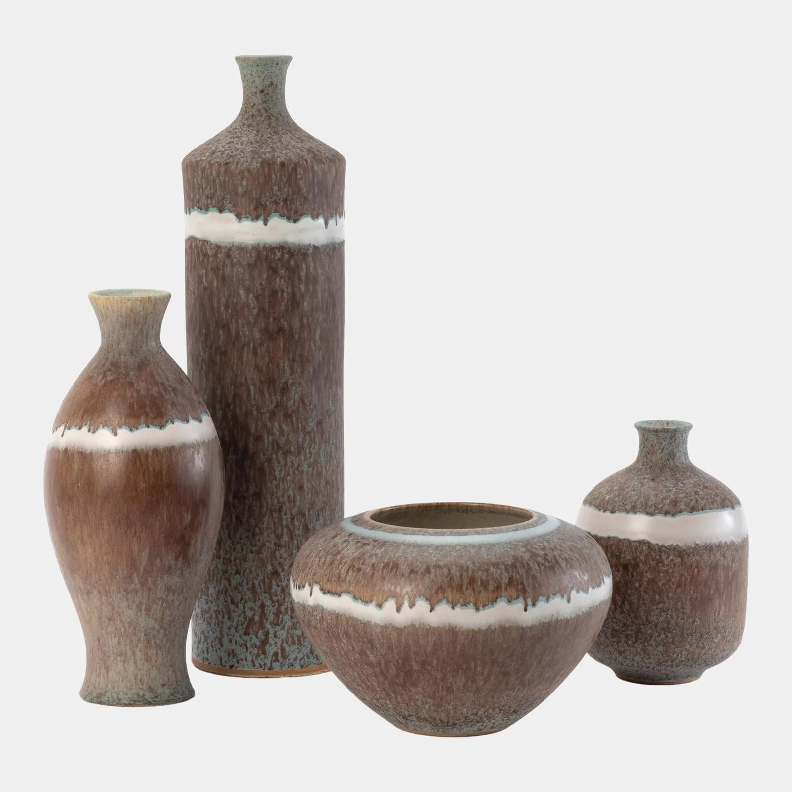 Global Views Tuscan Collection Soft Stripe Bottle Vase - Image 2