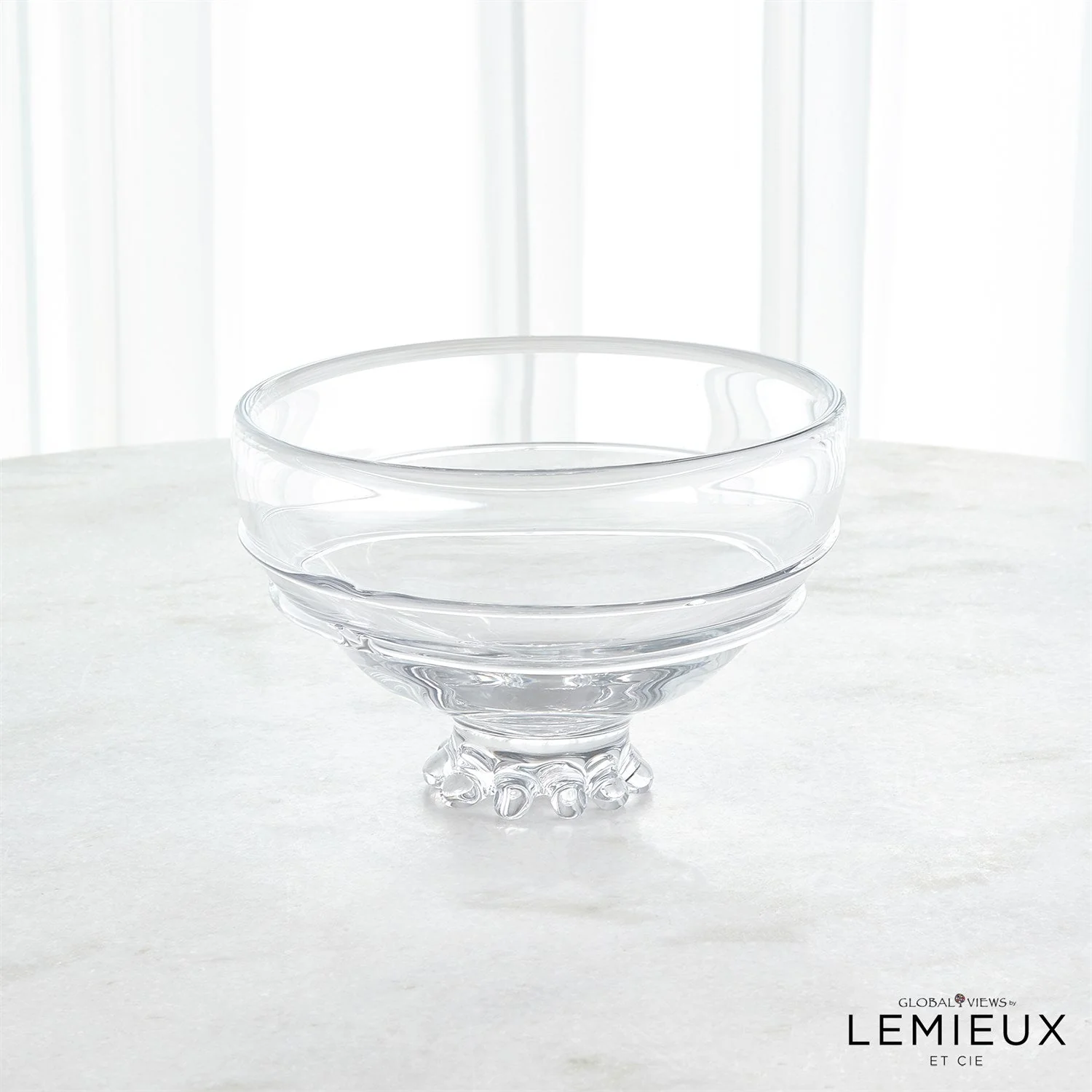 Global Views Clear Verre Lisse Bowl - Image 7