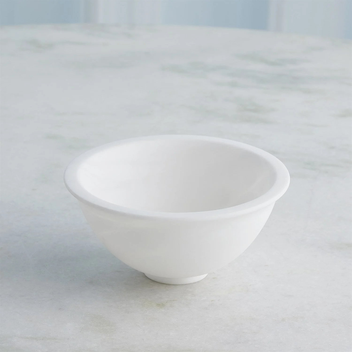 Global Views White Oiled Alabaster Bowl Clearance - Image 4